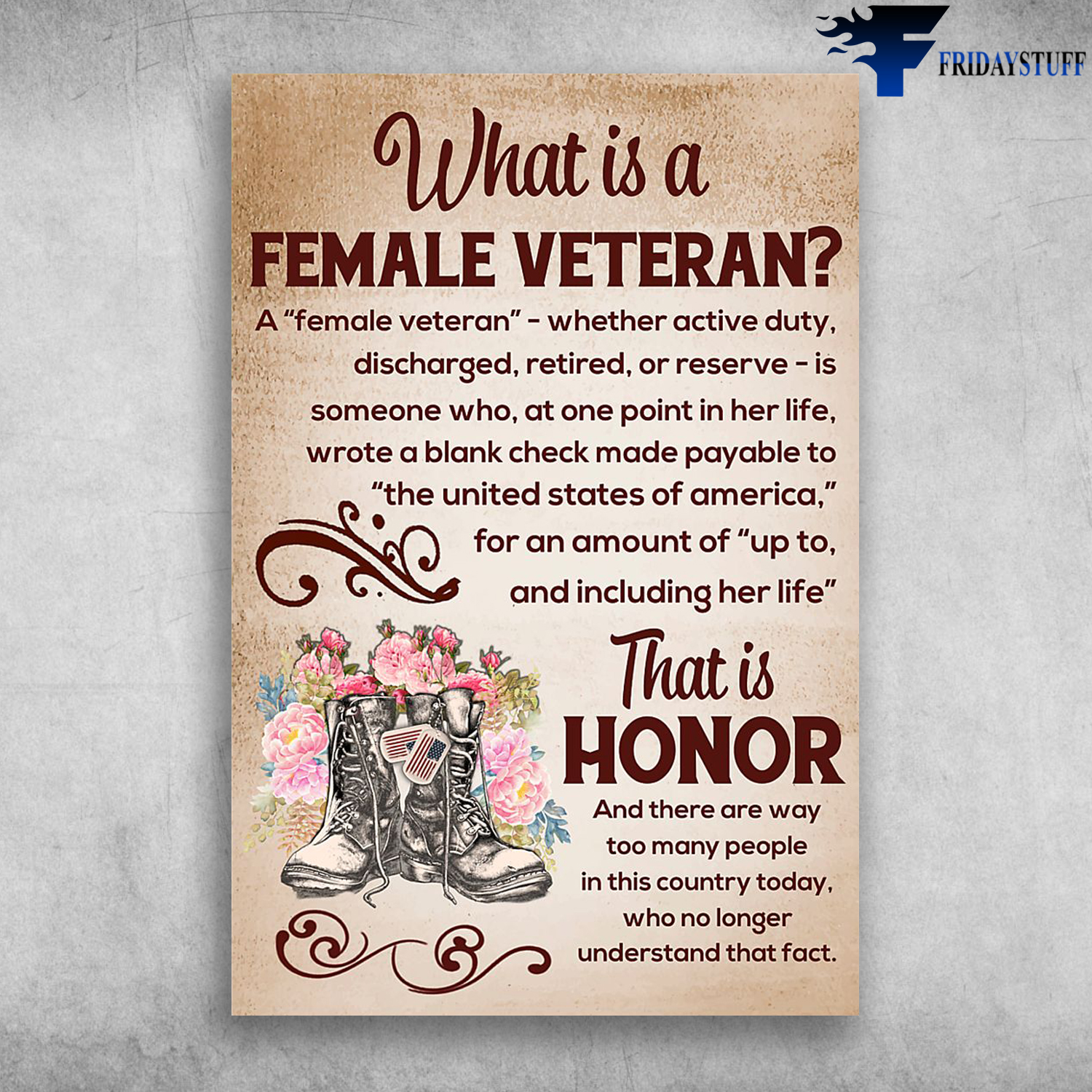 What Is A Female Veteran American Veteran That Is Honor