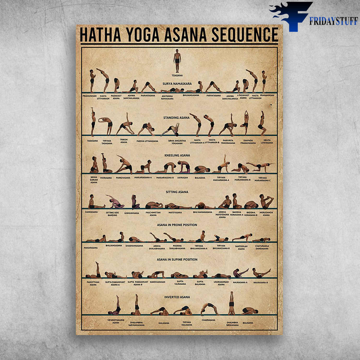 Hatha Yoga Asana Sequence Tdasana Standing Asana