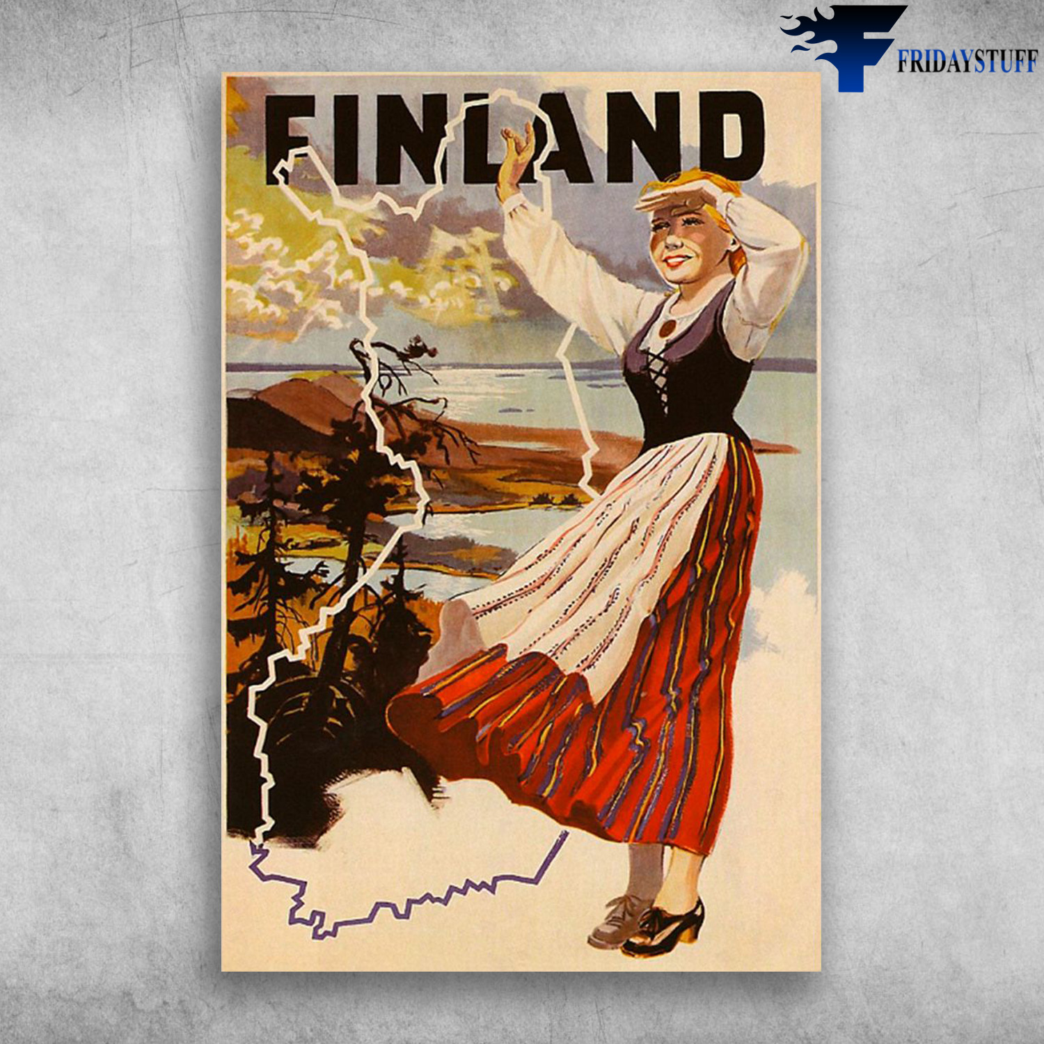 Pacifica Island Art Finland Vintage World Come To Finland