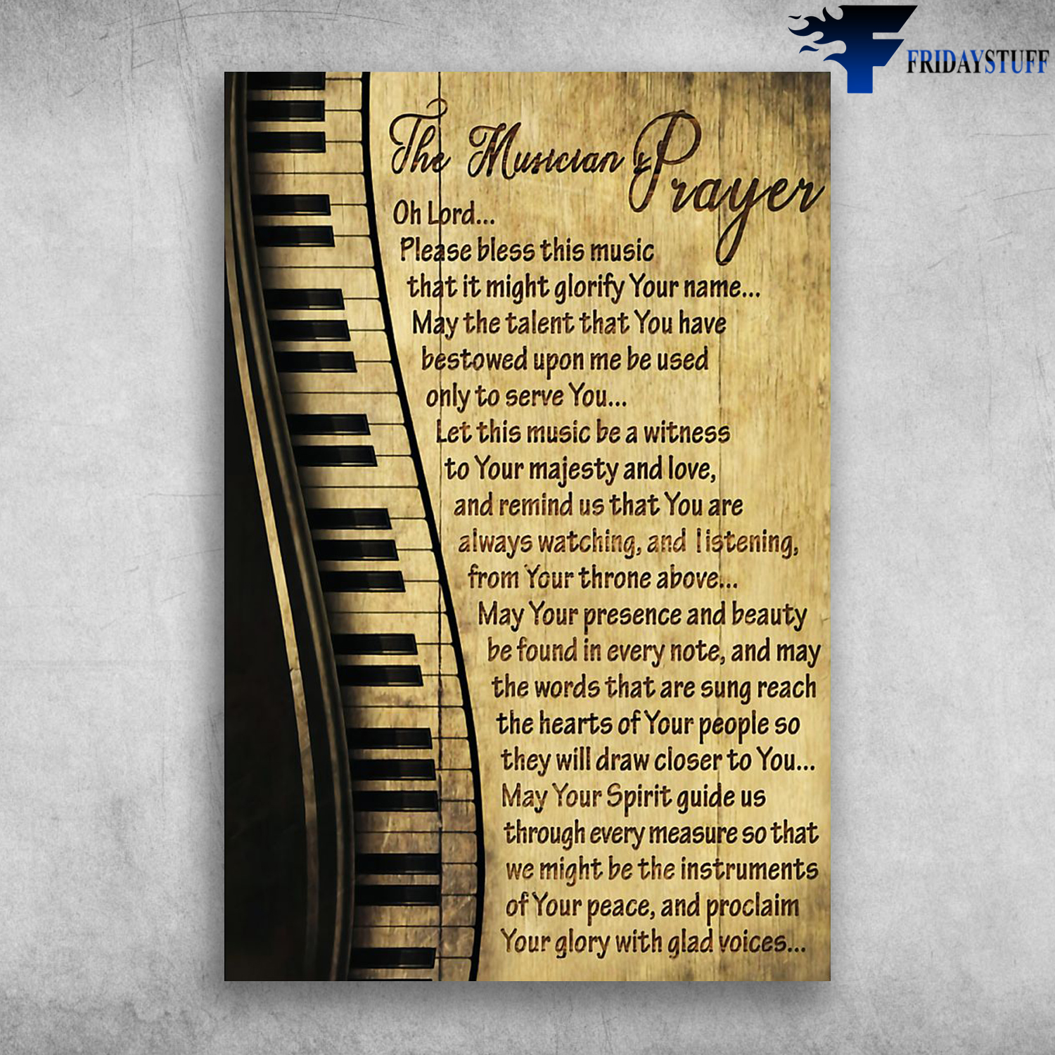 Piano Instrument The Musician Prayer Oh Lord Please Bless This Music