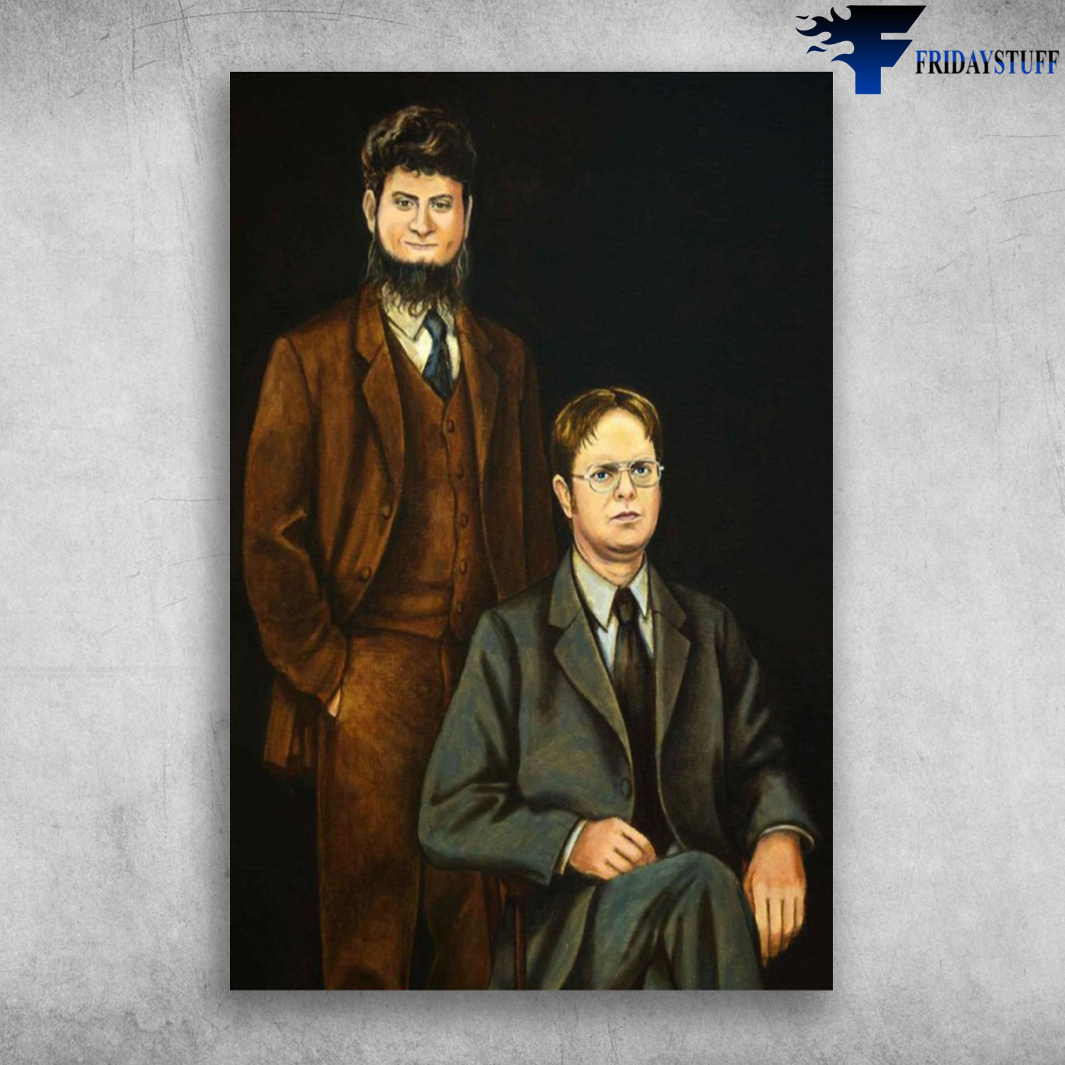 The Office Dwight Schrute And Mose No Framed