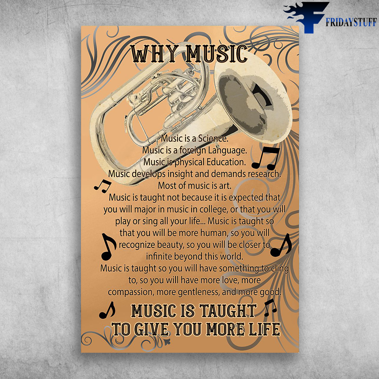 Tuba Musical Instrument Music Is Taught To Give You More Life