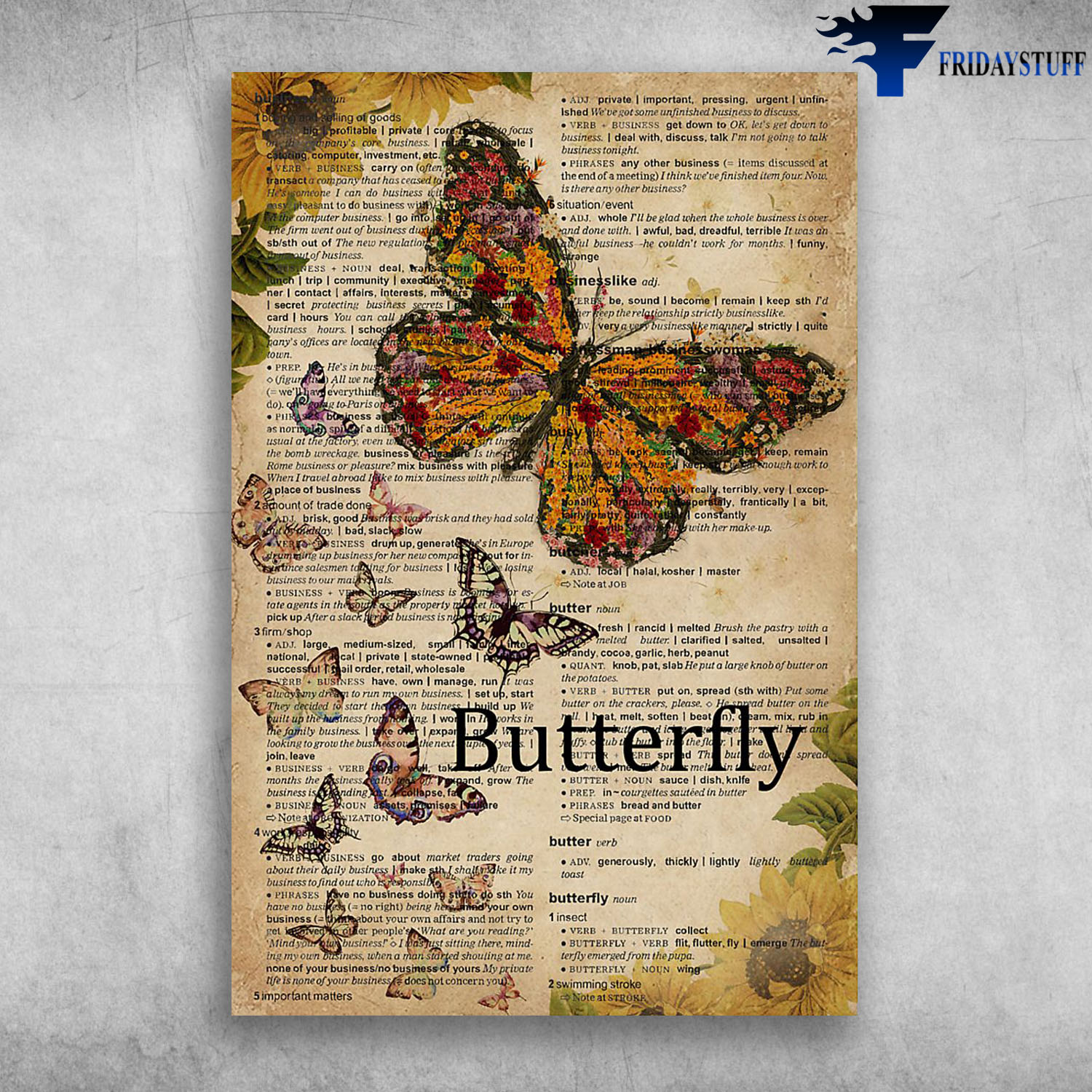 Butterfly Words Meaning Colorful Butterfly Beautiful Butterfly