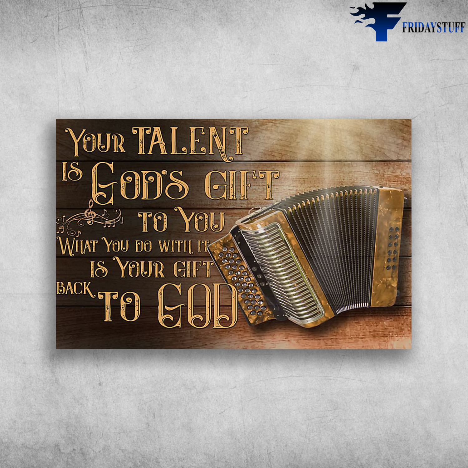 Button Accordion Instrument Your Talent Is God's Gift To You
