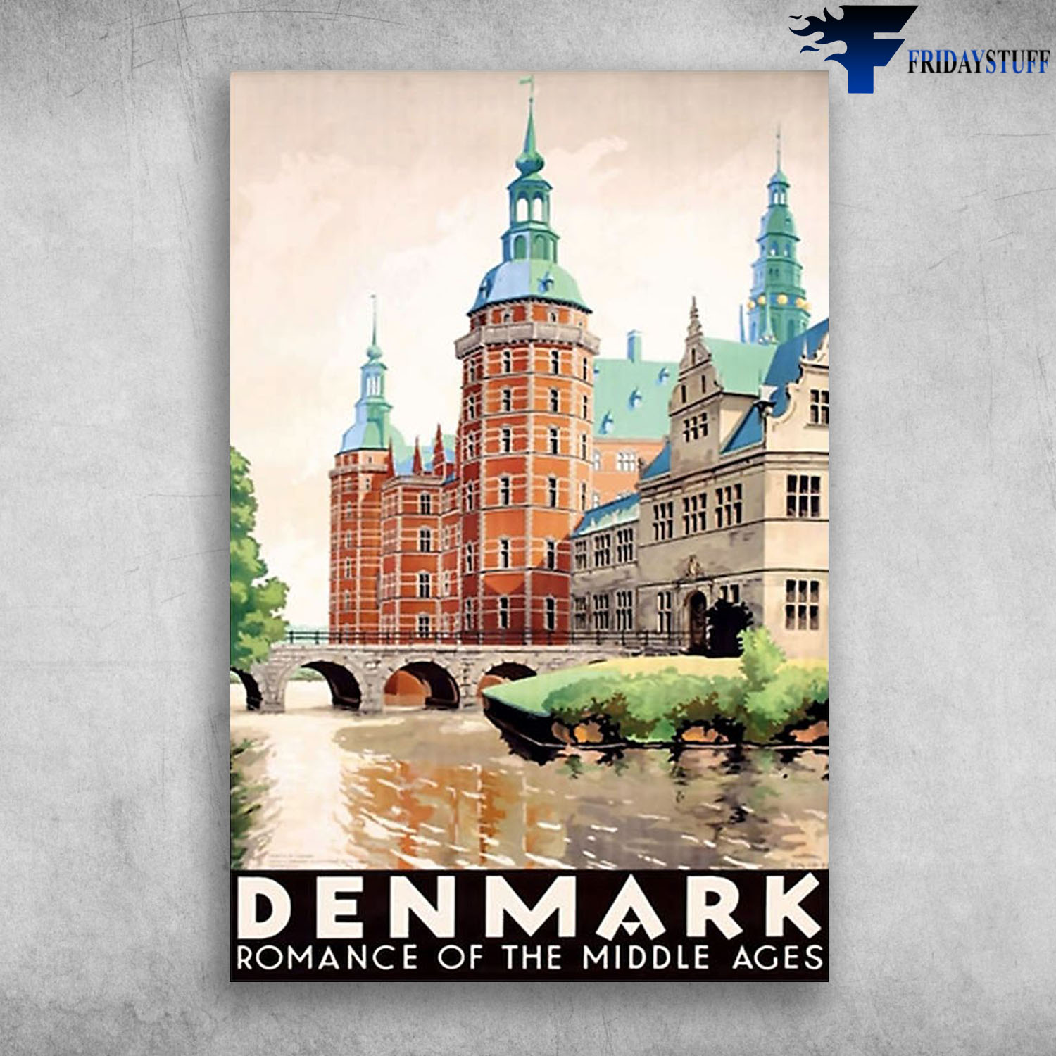 Hillerød Plakat Denmark Europe Romance Of The Middle Ages