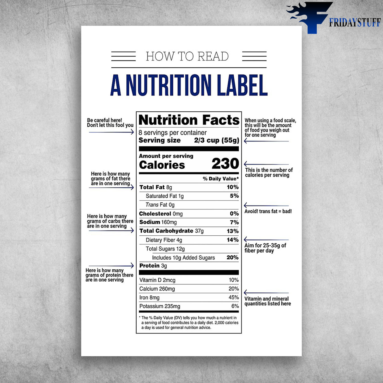 How To Read A Nutrition Label Nutrition Facts Be Careful Here Don't Let This Fool You