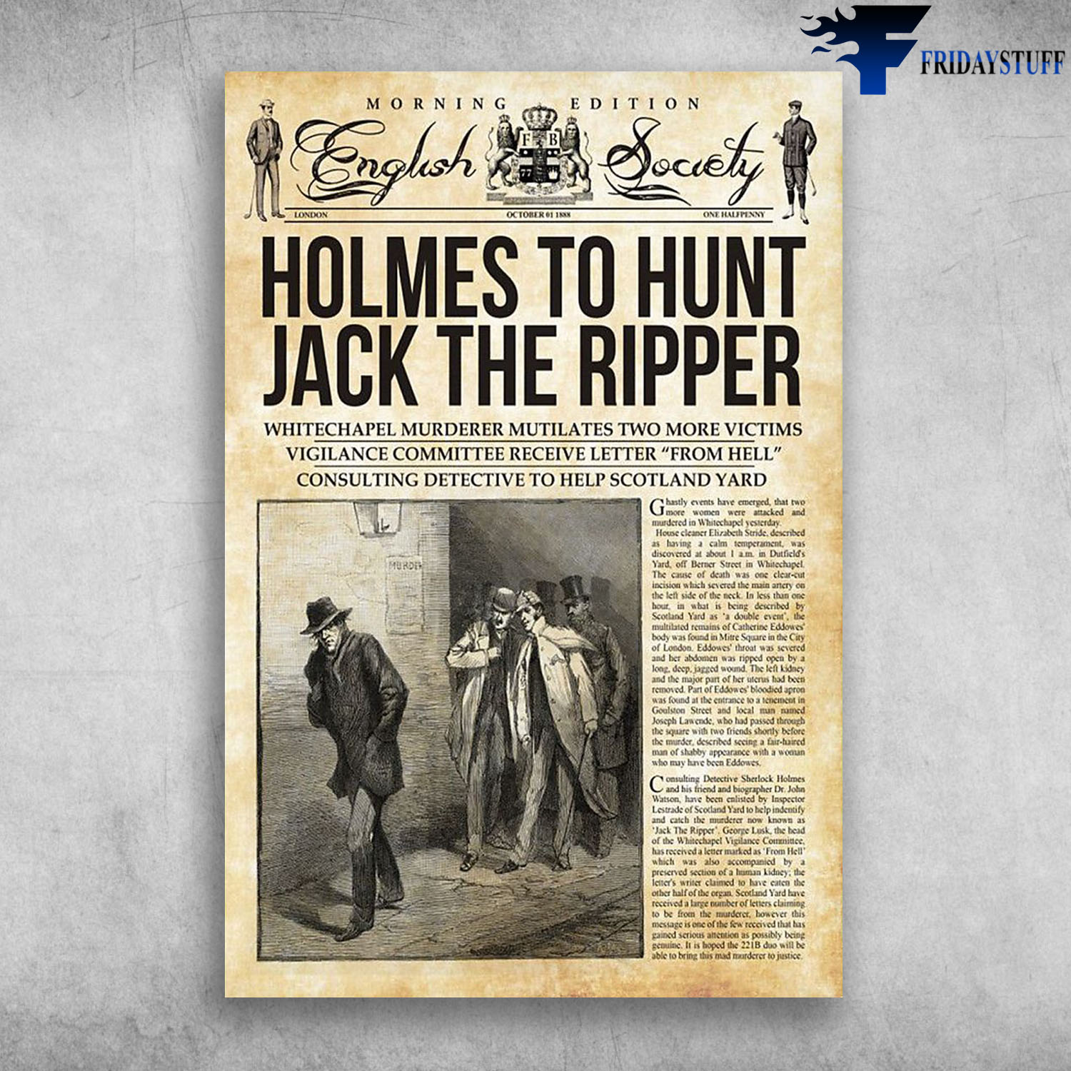 Morning Edition English Society Holmes To Hunt Jack The Ripper