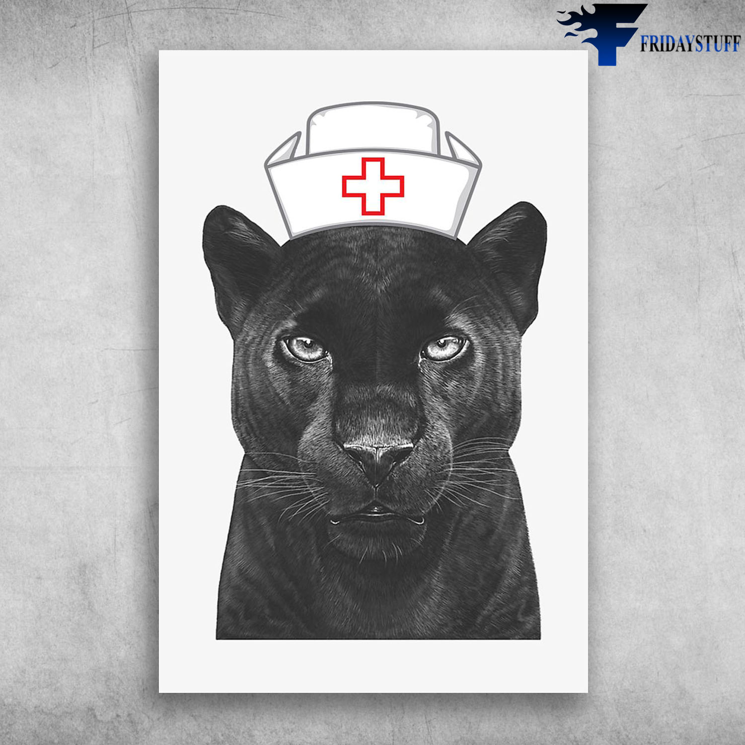 Panther With Nurse Hat The King Panther Black Panther