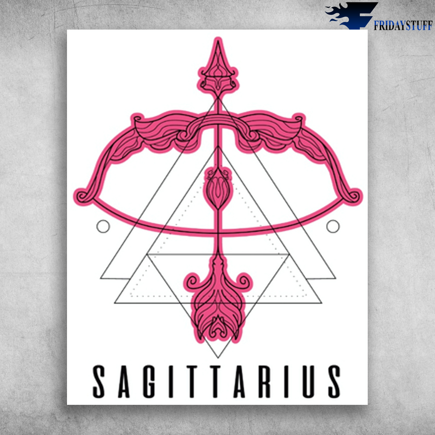 Sagittarius Emblem Depict The Centaur Or Archer