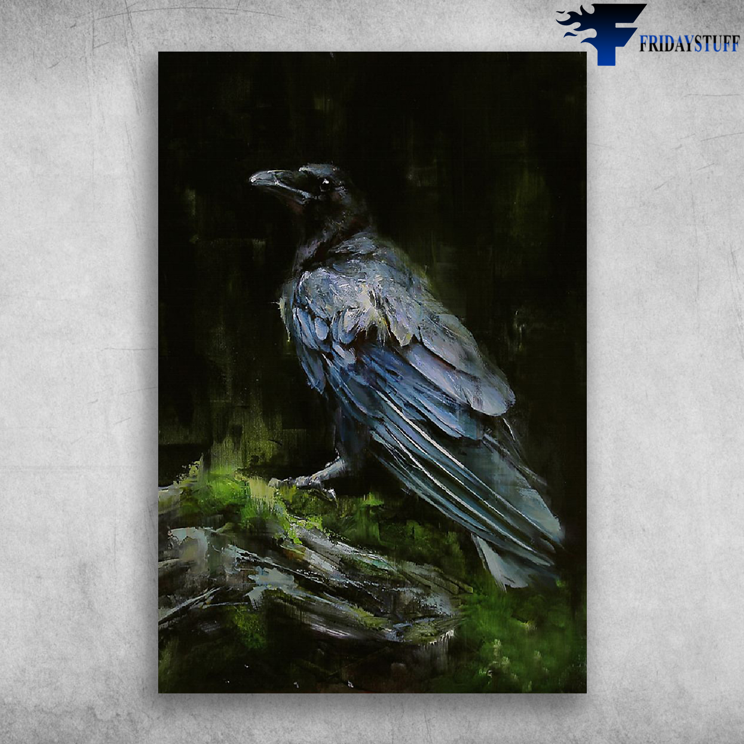 Raven Oil Painting
