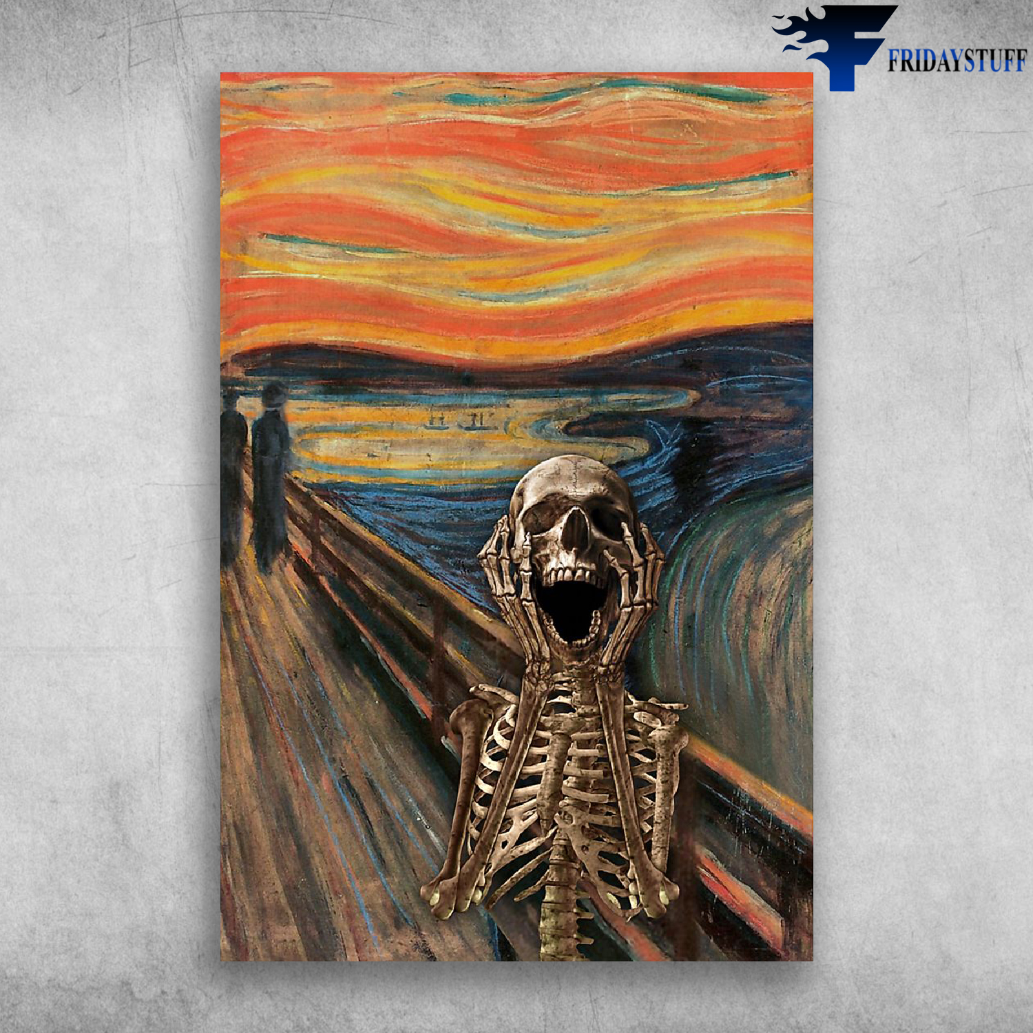 The Scream Skeleton Pretty Paint Design