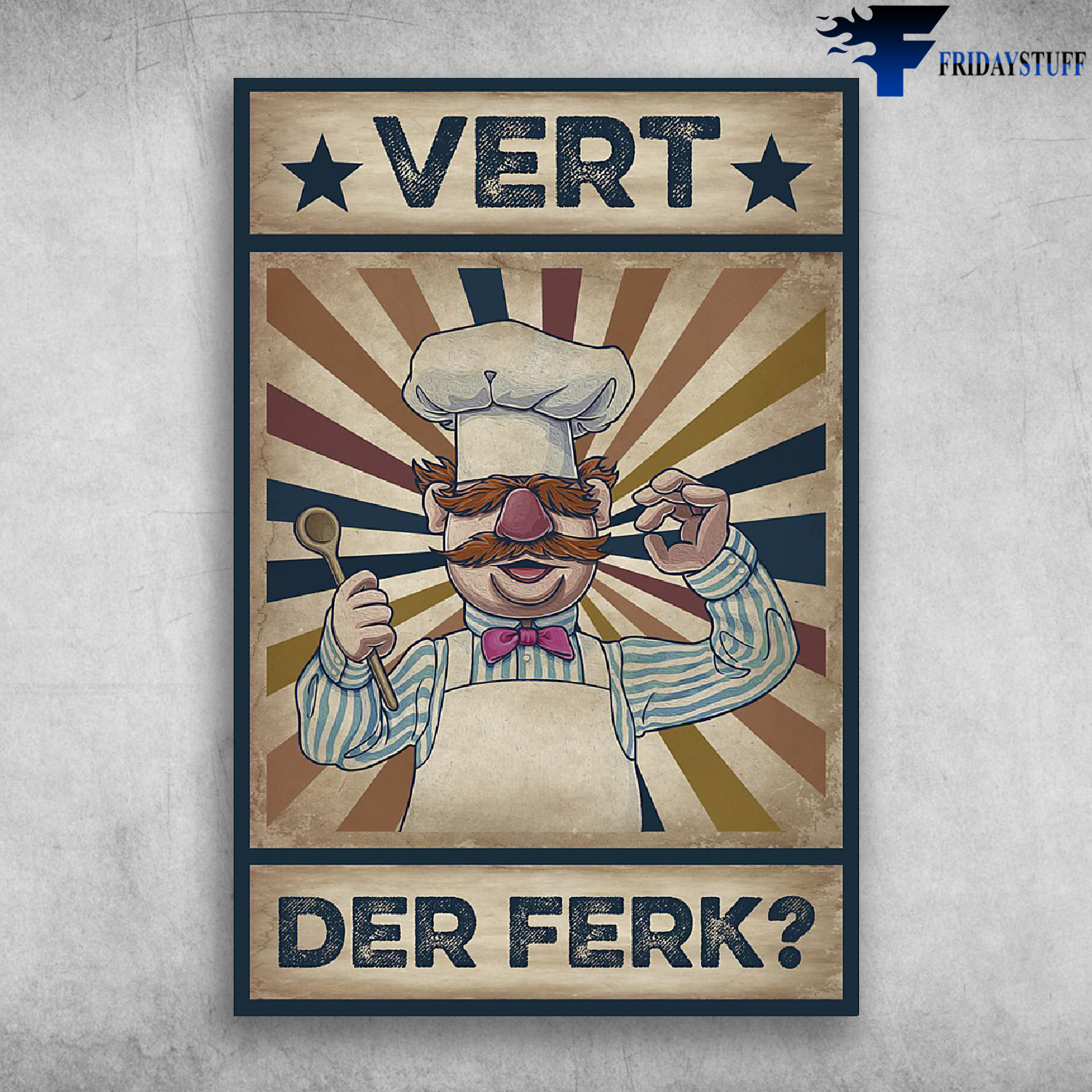 Vert Der Ferk Swedish Chef Meme The Muppet Show Sex and Violence (1975)