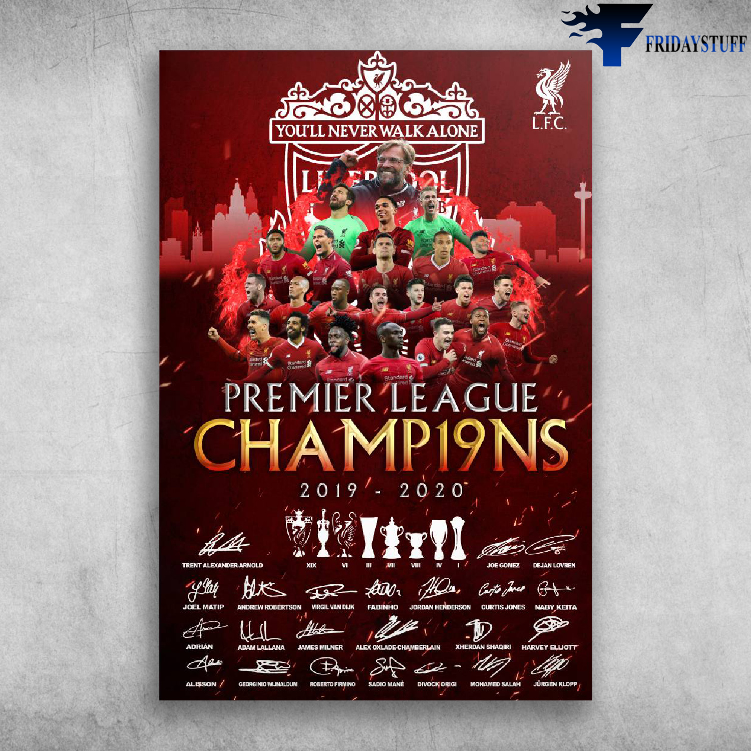 Liverpool Permier League Champ19ns 2019-2020