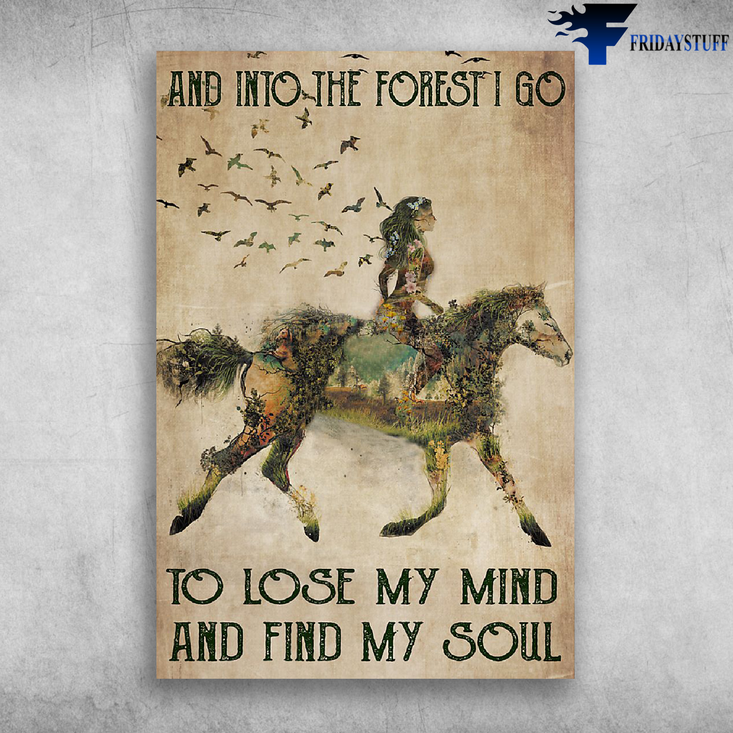And Into The Forest, I Go To Close My Mind And Find My Soul - Girl And Horse This Canvas is for lovers like Wide Waters Lyrics. Canvas and Posters have many different sizes. Canvas and Poster are much suitable for those who like to decorate their homes or to collect.