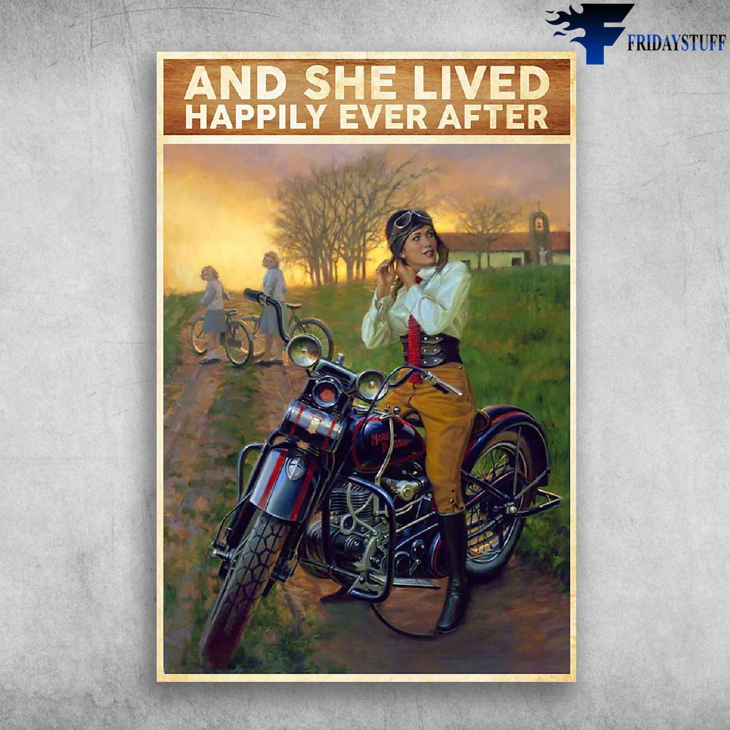 And She Lived Happily Ever After - Girl Biker Classic