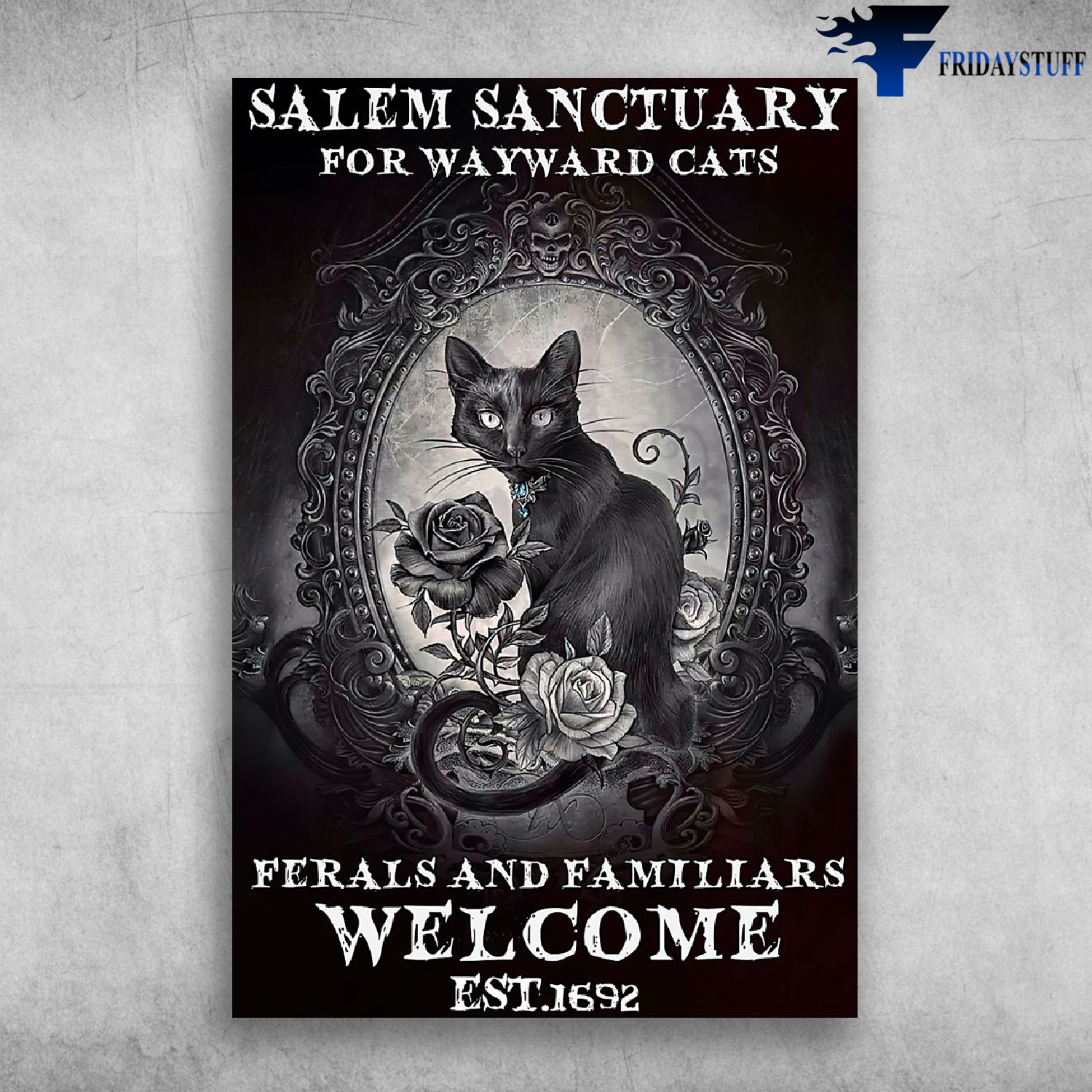 Black Cat - Salem Sanctuary For Wayward Cats Ferals And Familiars Welcome Est 1692