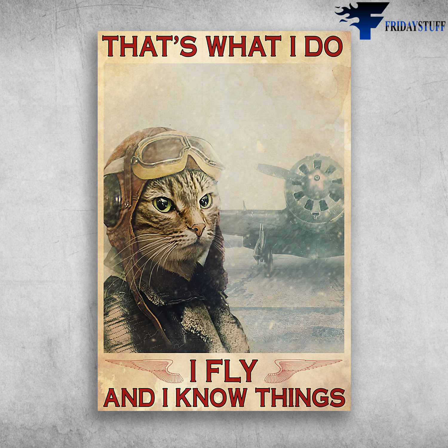Cat Pilot -That's What I Do I Fly And I Know Things
