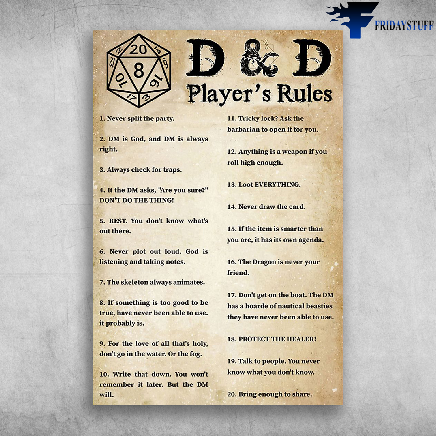 D & D Player's Rules
