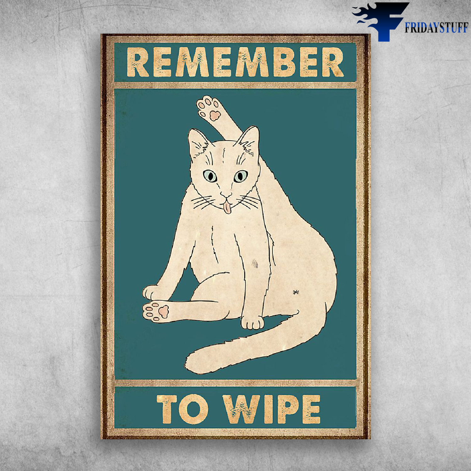 Funny White Cat - Remember To Wife