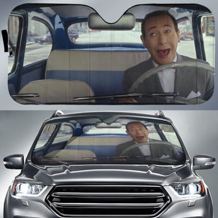 Pee Wee Herman In Car Auto Sunshade Car - FridayStuff