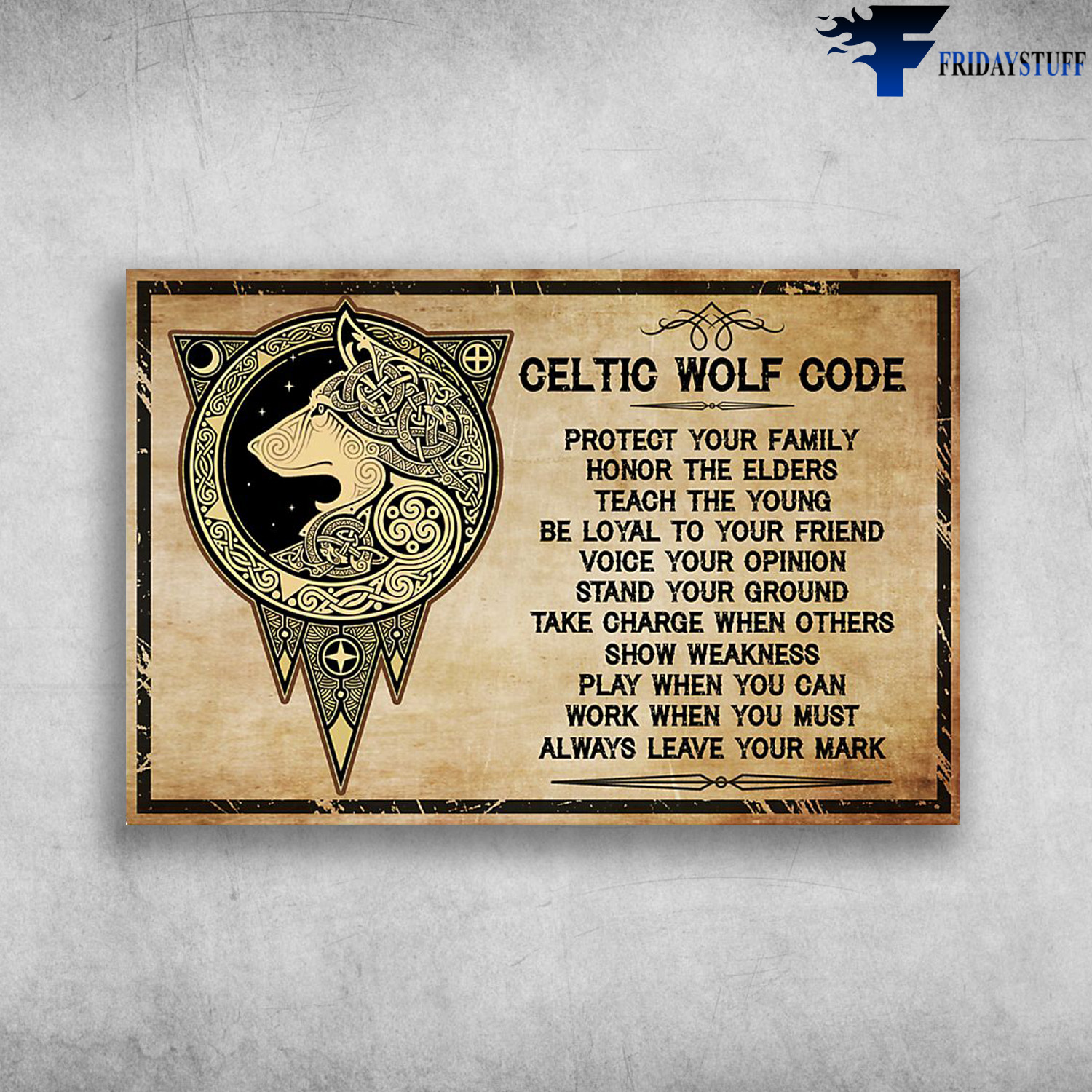 Celtic Wolf Code Protect Your Family Honor The Elders Teach