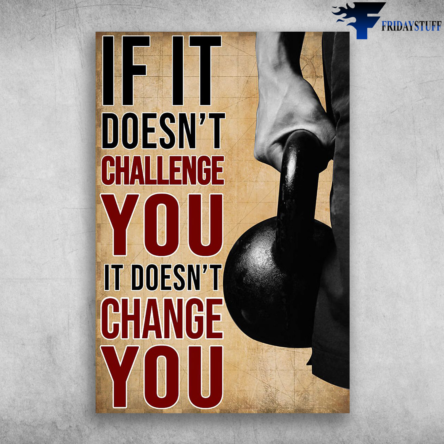 If It Desn't Challenge You It Doesn't Change You - Weightlifting
