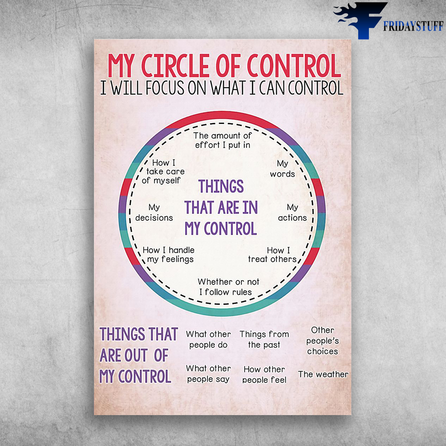 My Circle Of Control - I Will Focus On What I Can Control