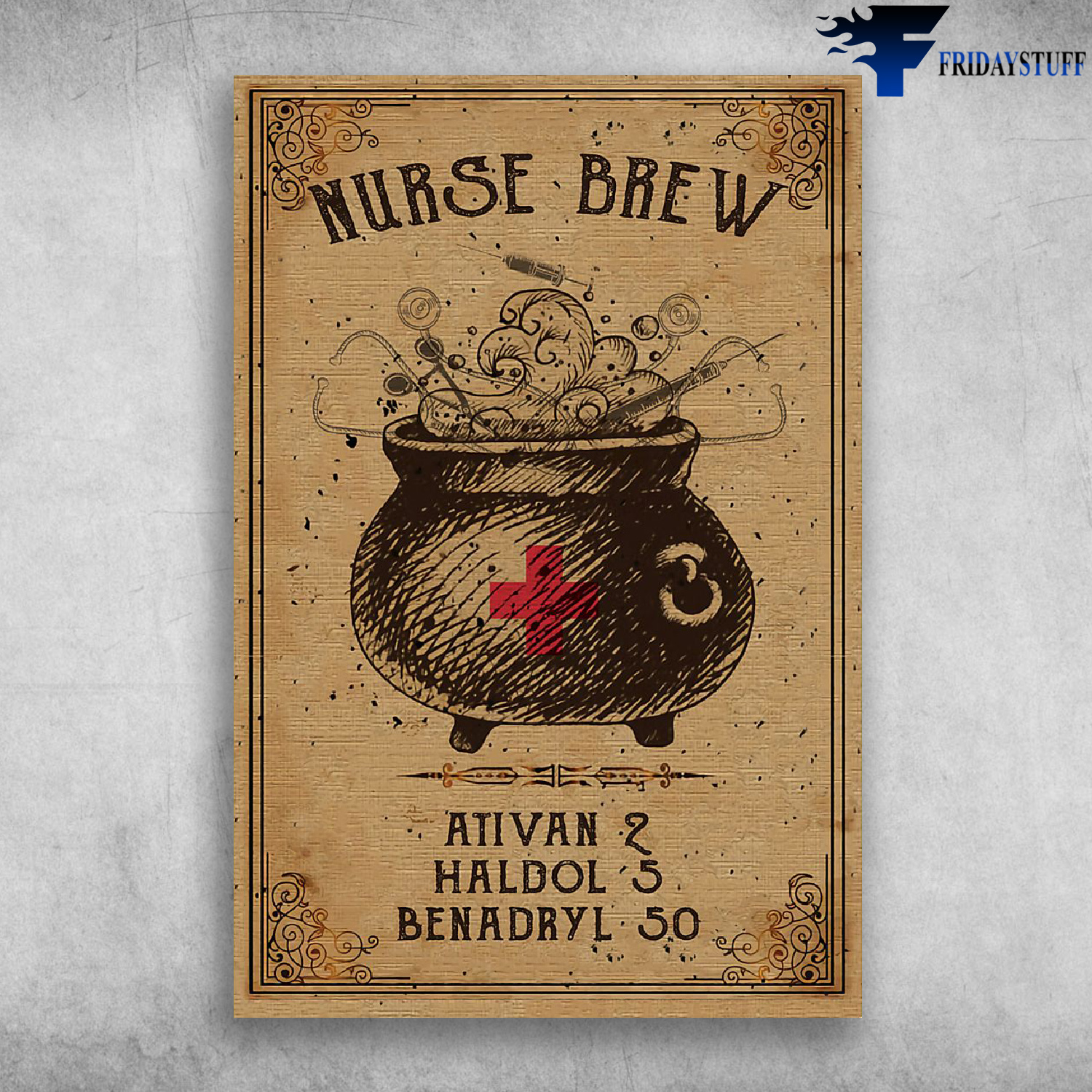 Nurse Brew Ativan 2 Haldol 5 Benadryl 50 Halloween