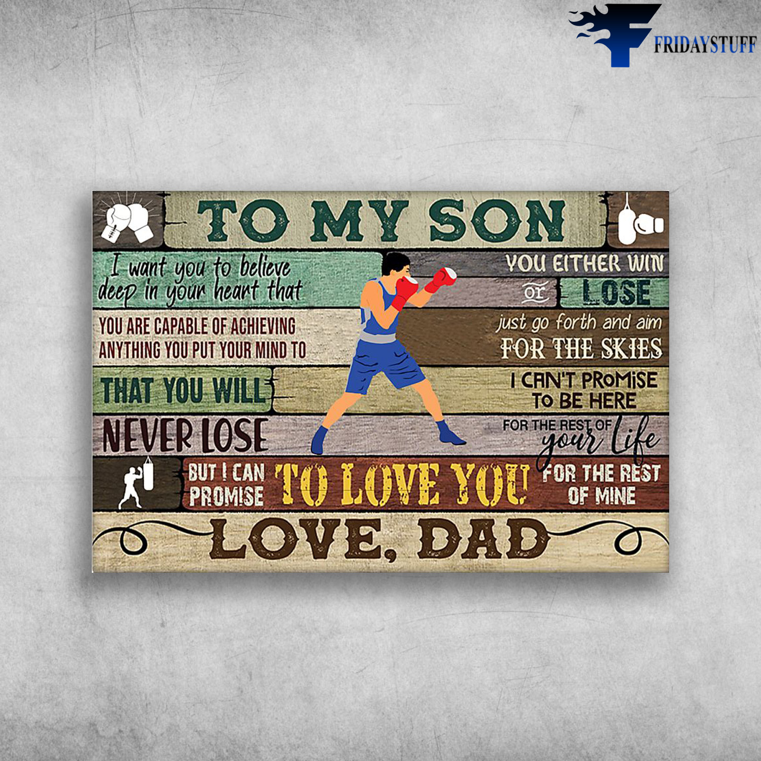 Boxing Man - To My Son I Want You To Believe Deep In our Heart