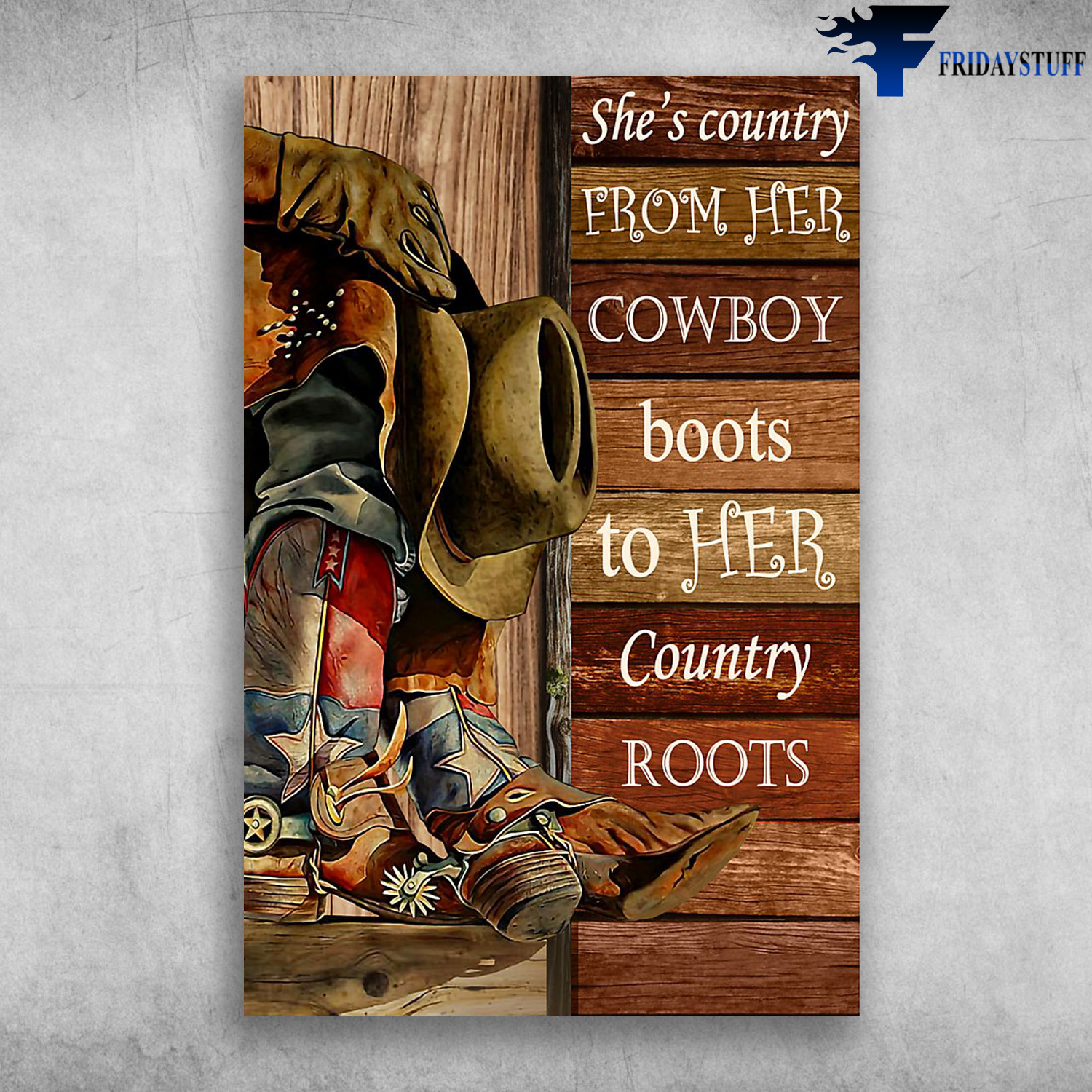 Cowboy Outfit - She's Country From Her Cowboy Boots To Her Country Roots