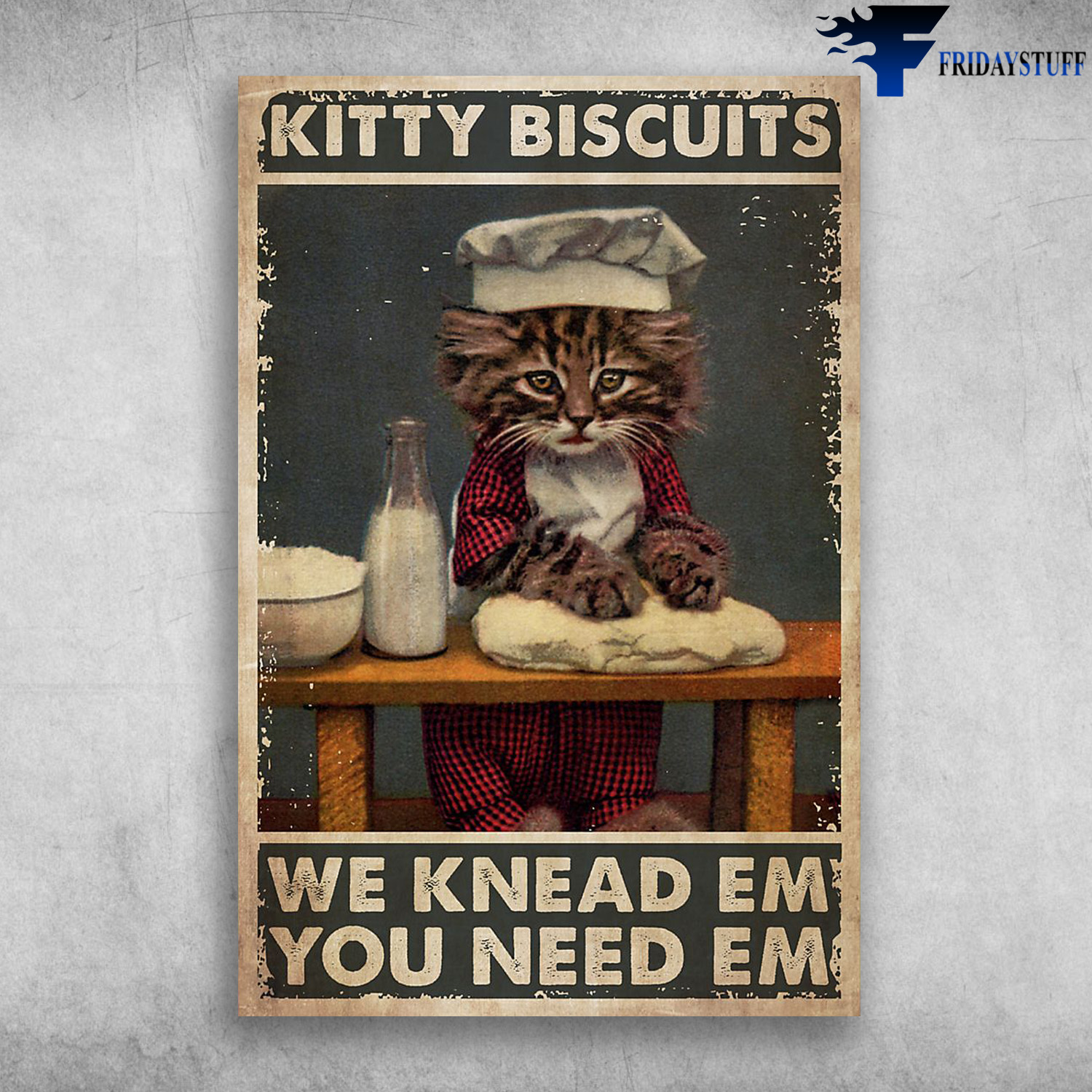 Domestic Cat - Kitty Biscuits We Knead Em, You Need Em
