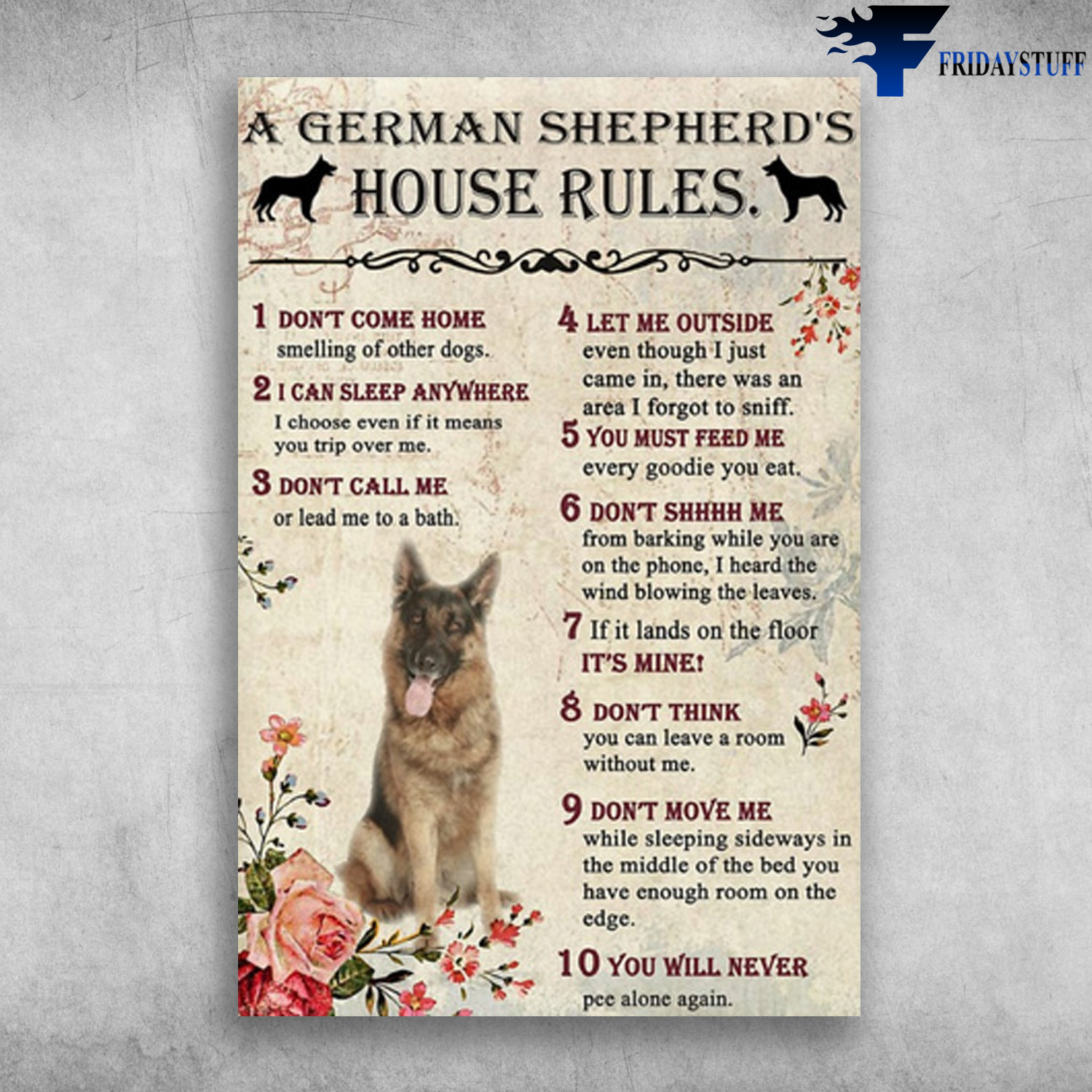 German Shepherd Dog - The House Rude