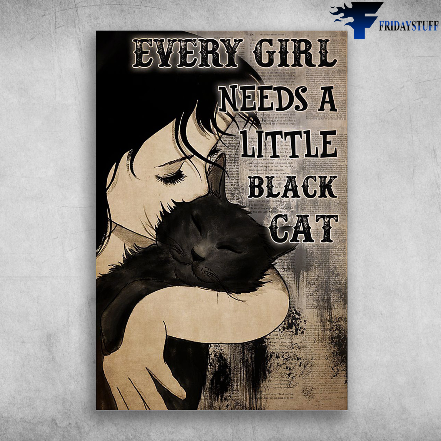 Girl Love Black Cat - Every Girl Needs A Little Black Cat