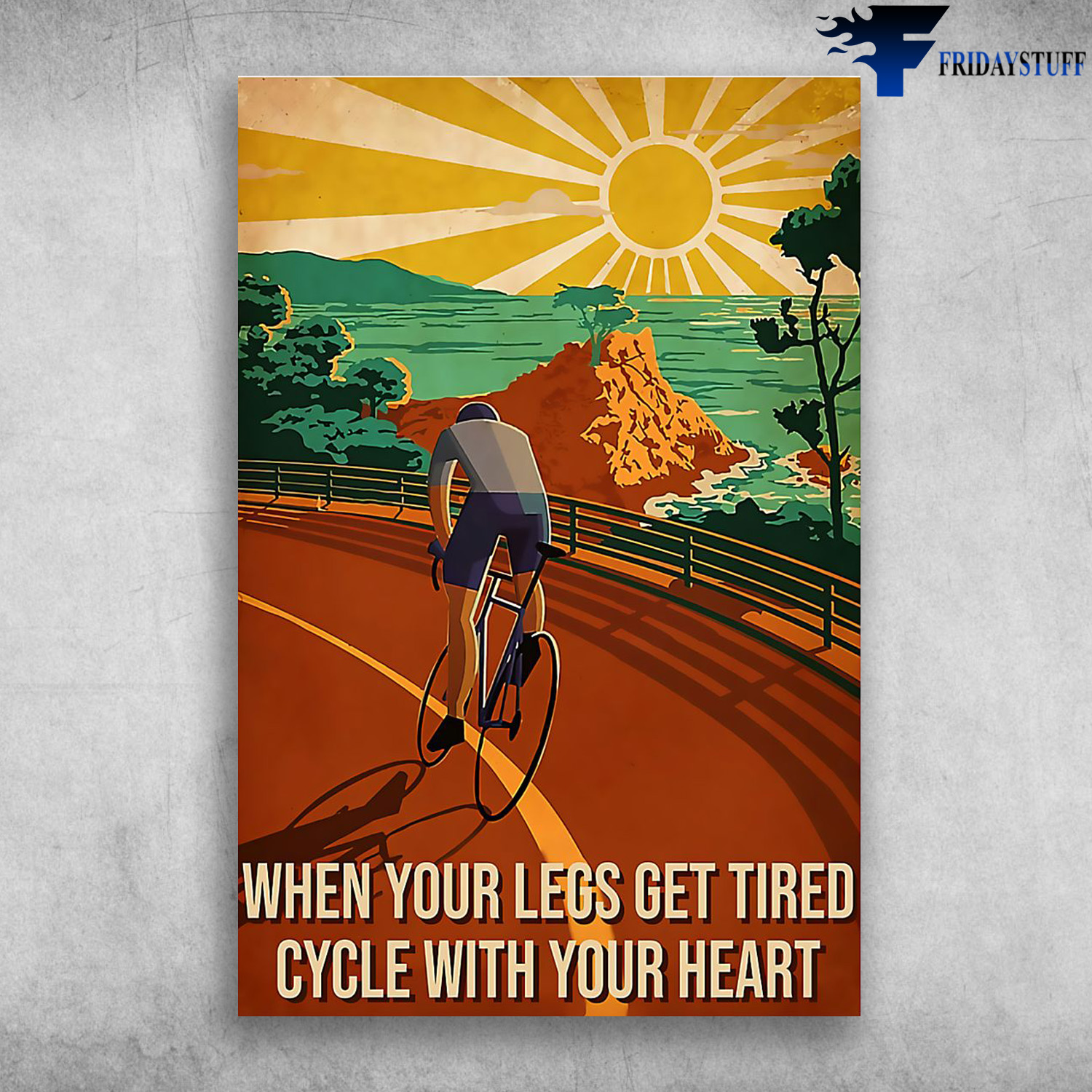 Man Riding Bicycle When Sunset - When Your Legs Get Tired