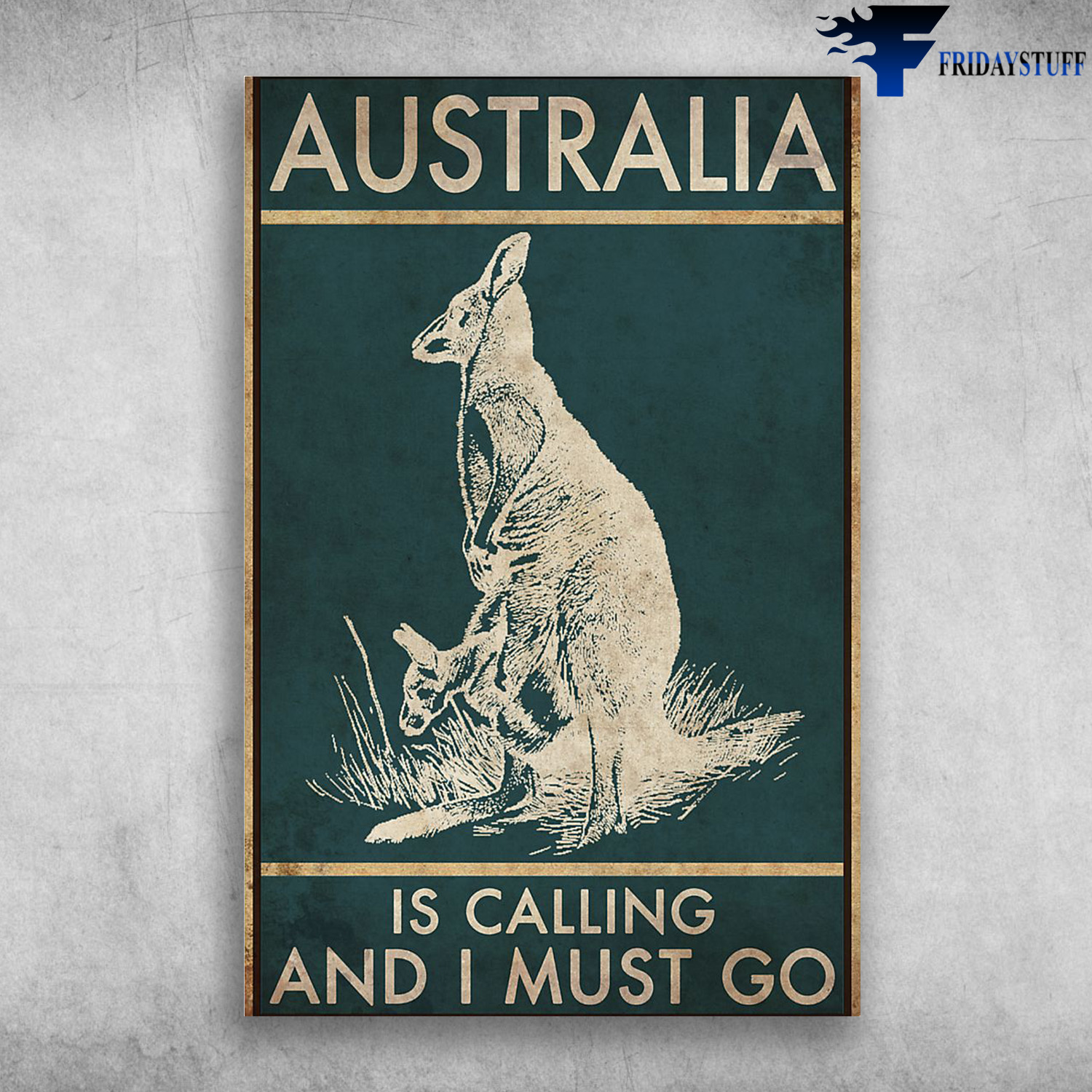 Mon And Baby Kangaroo - Australia Is Calling And I Must Go