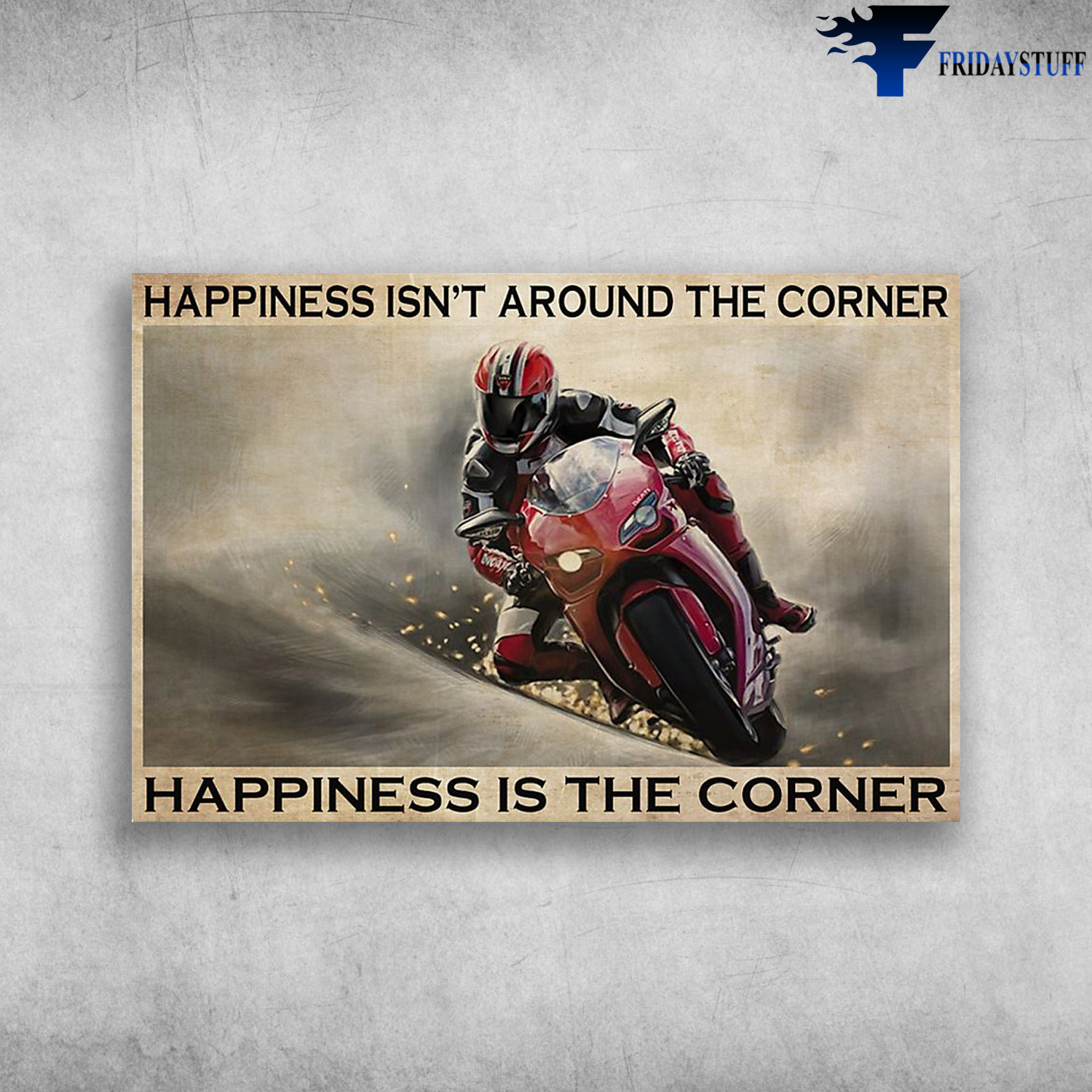 Motor Racing On The Road - Happiness Isn't Around The Corner, Happiness Is The Corner