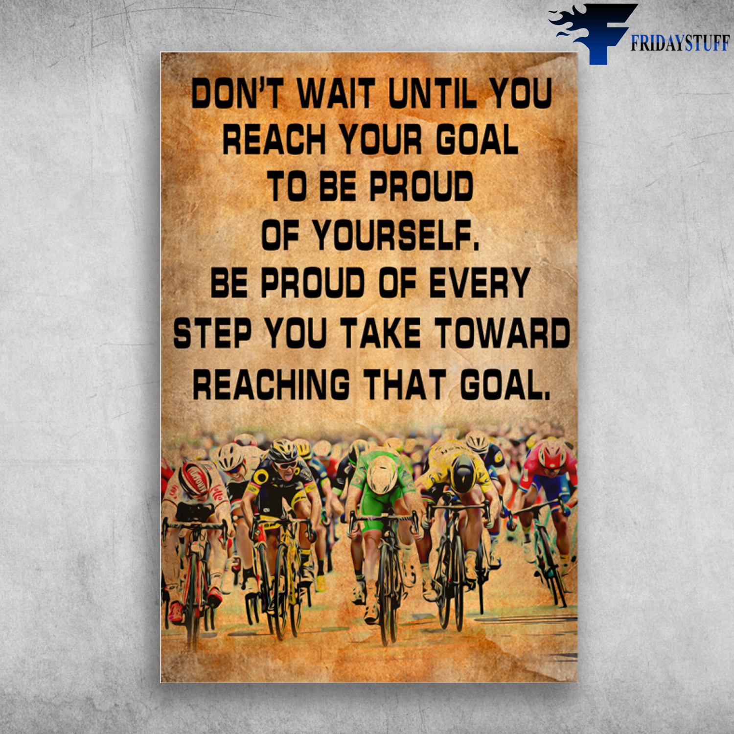 People Are Participating In The Bicycle Race - Don't Wait Until You Reach Your Goal