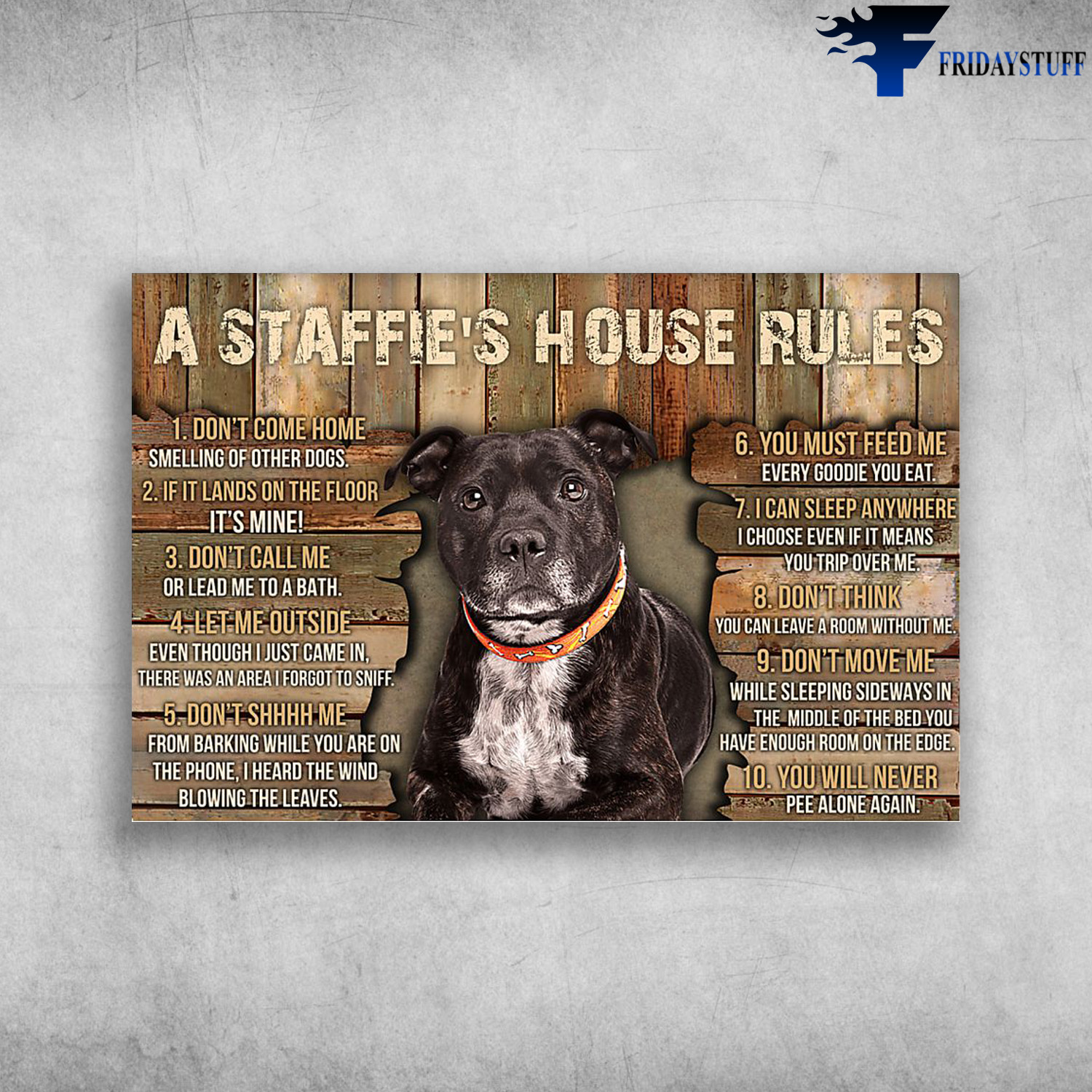 Staffordshire Bull Terrier - A Staffie's House Rules