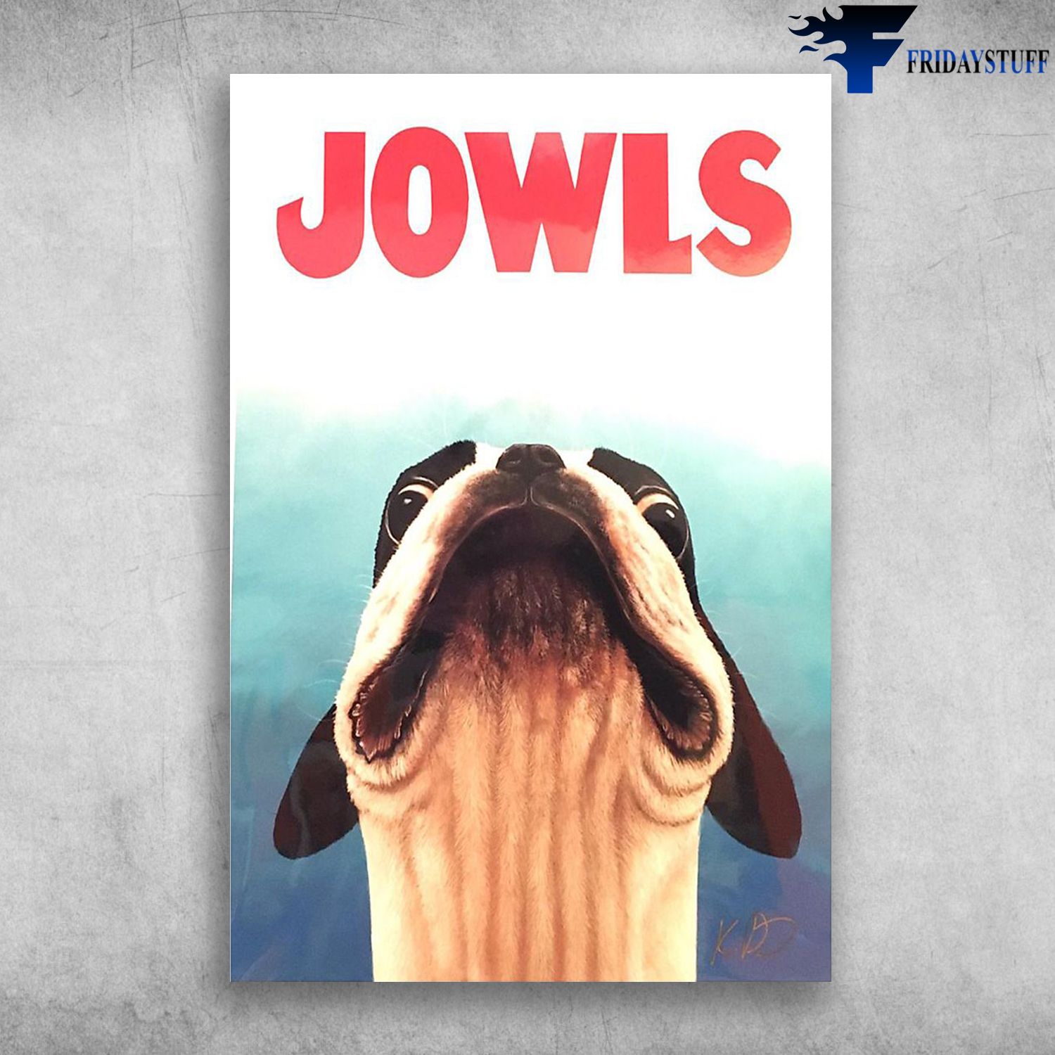 The Film Jaws Of Steven Spielberg With The Jowls Dog