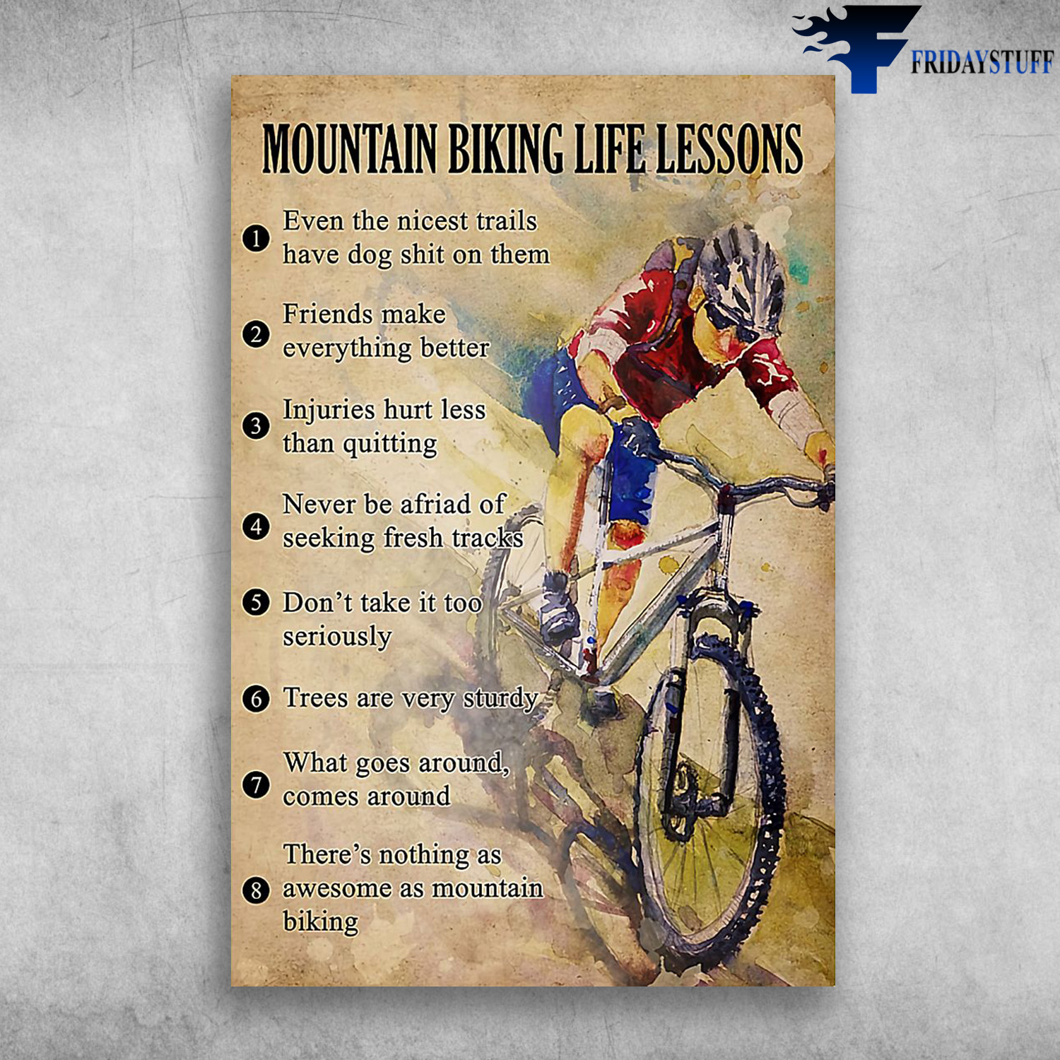 The Man Riding A Mountain Bike - Mountain Biking Life Lessons
