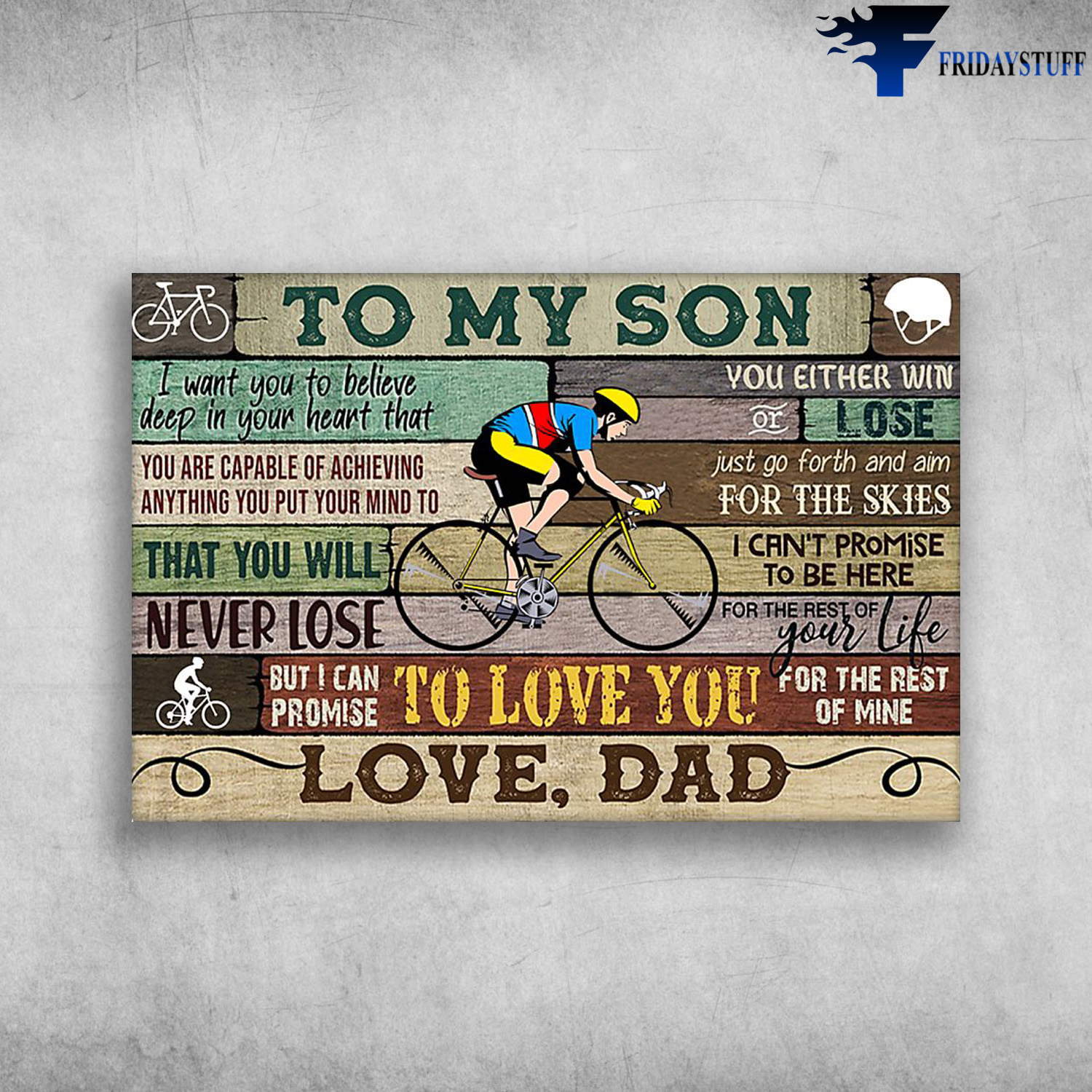 The Man Riding Bicycle - To My Son I Want You To Believe Deep In Your Heart