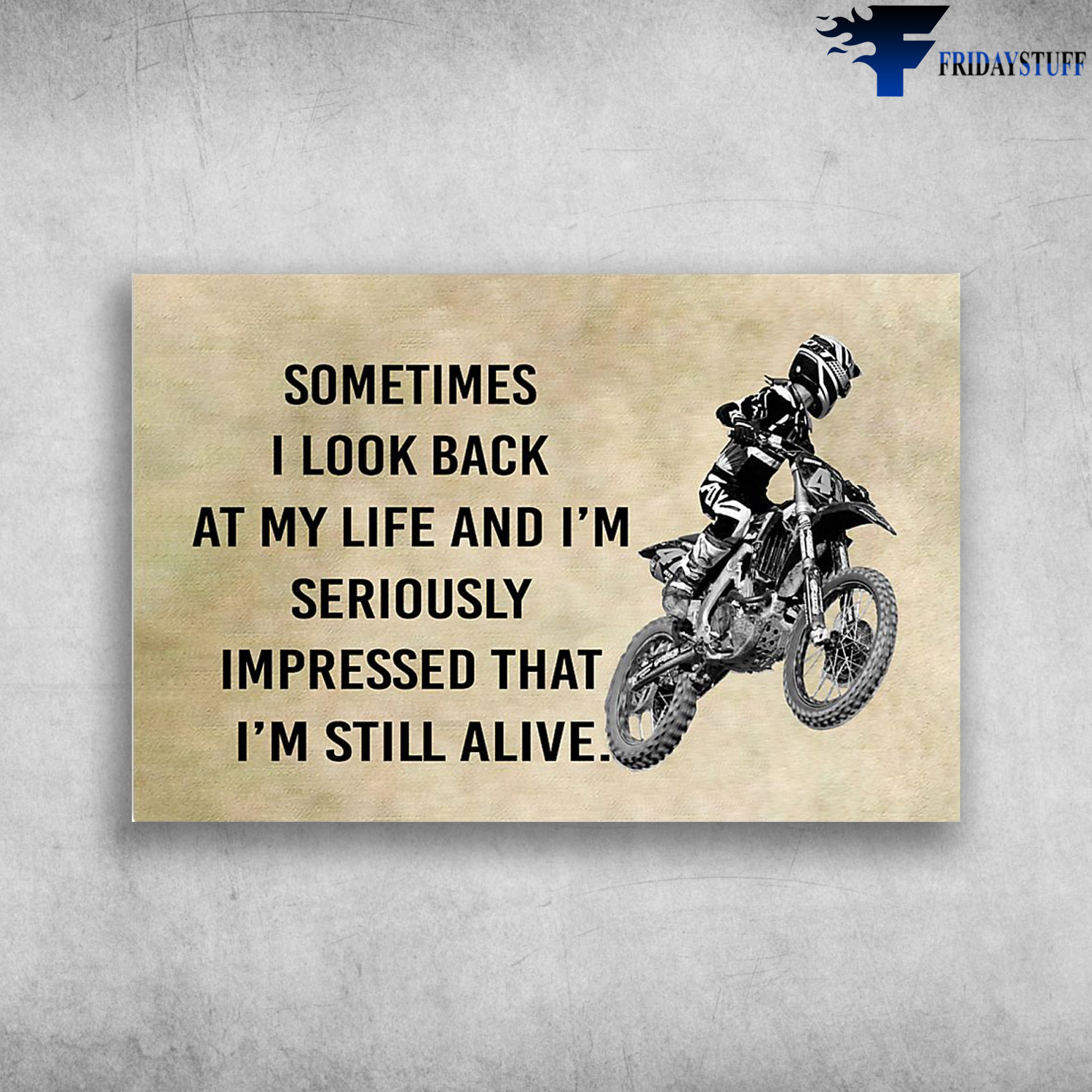 The Man Riding Motorbike - Sometimes I Look Back At My Life