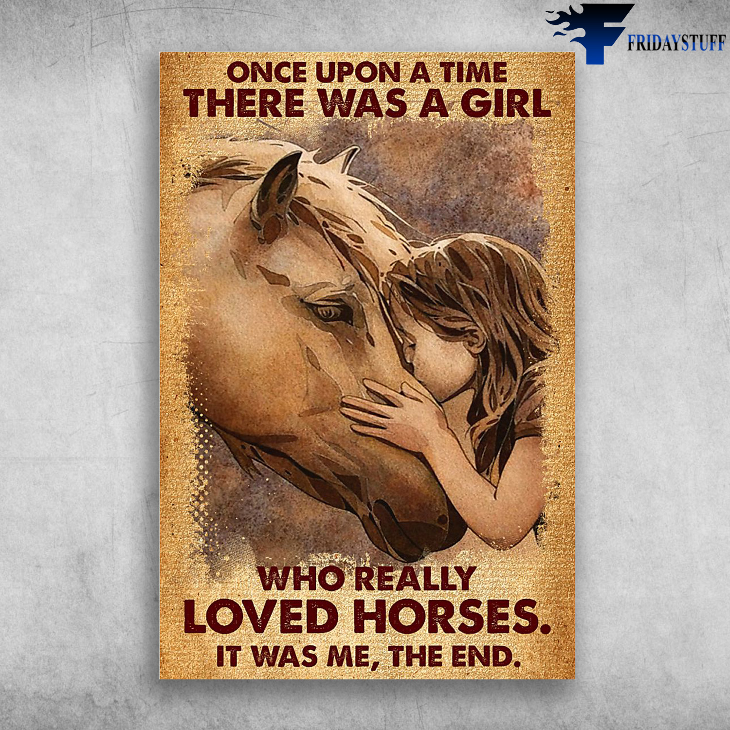 A Little Girl Love Horses - Once Upon A Time, There Was A Girl, Who Really Loved Horses
