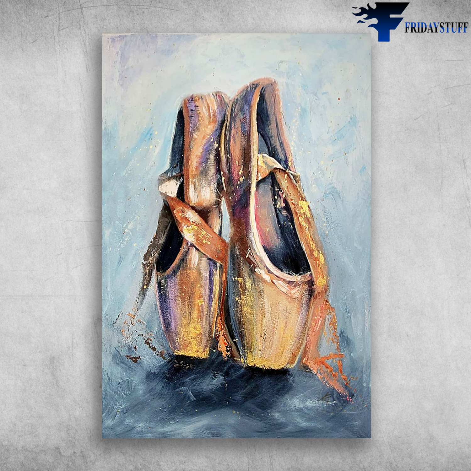 Ballet Dancer Shoes Oil Painting