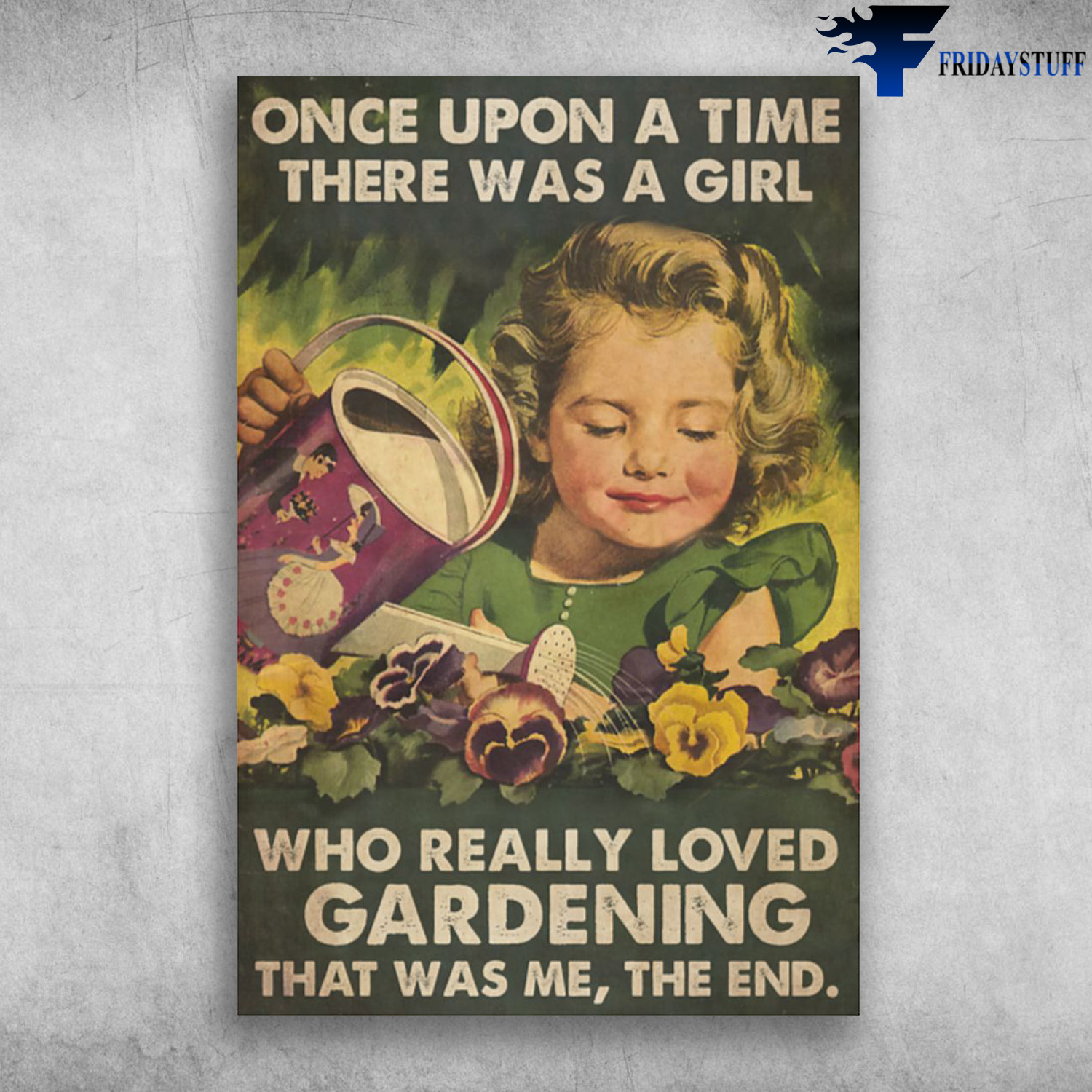 Little Girl Love Gardening - Once Upon A Time, There Was A Girl, Who Really Love Gardening