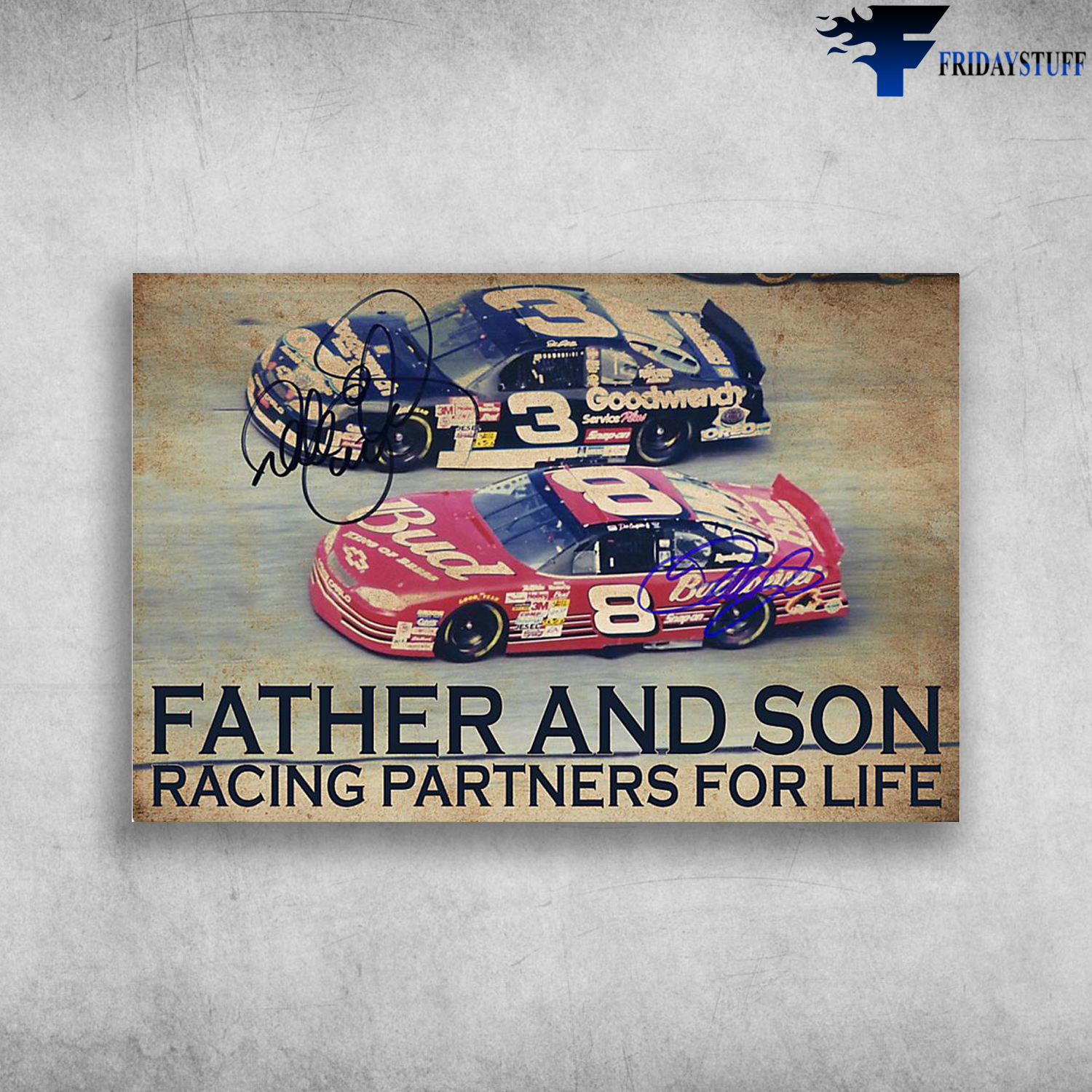 Racing Car - Father And Son, Racing Partners For Life