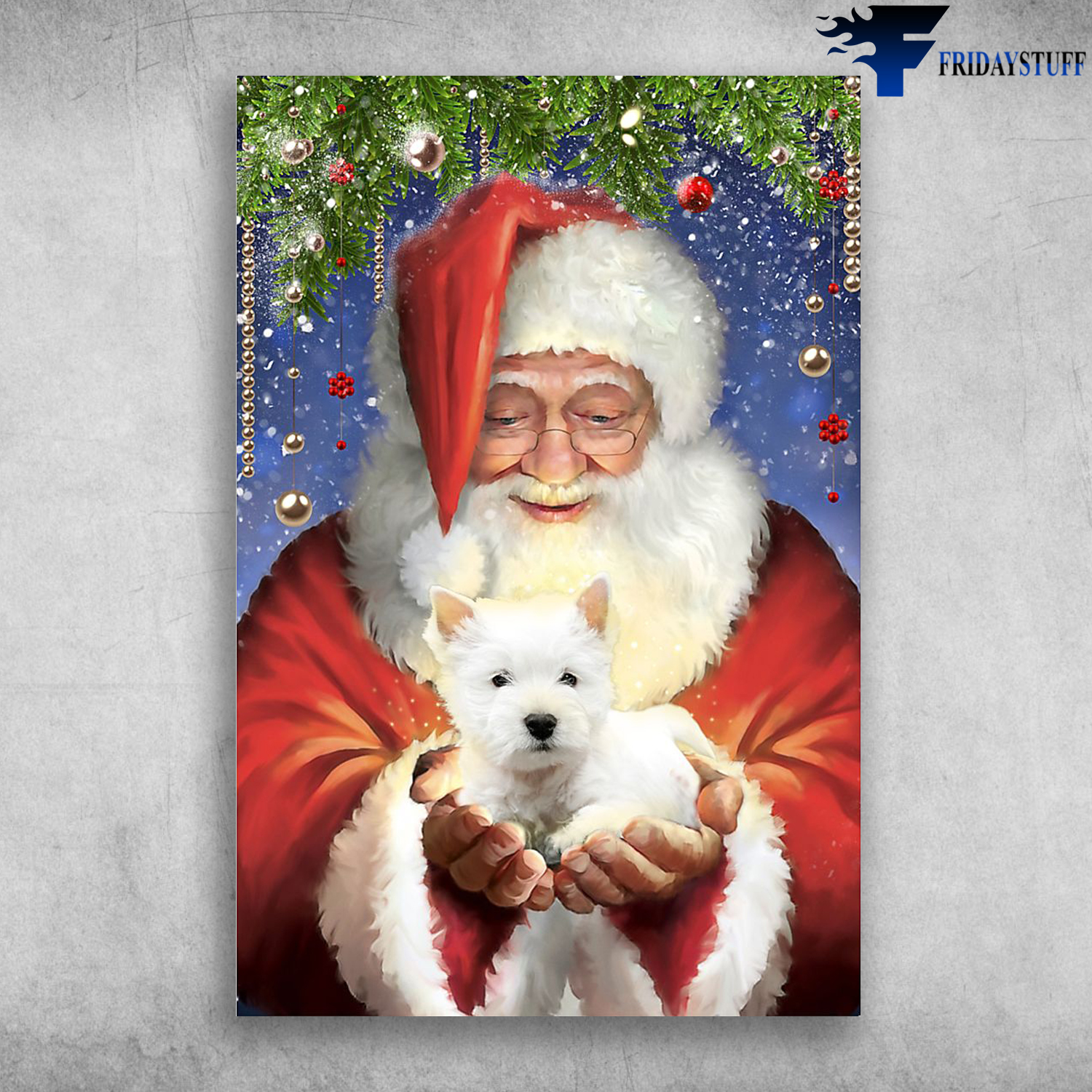 Santa Clause - West Highland White Terrier Cherish Christmas