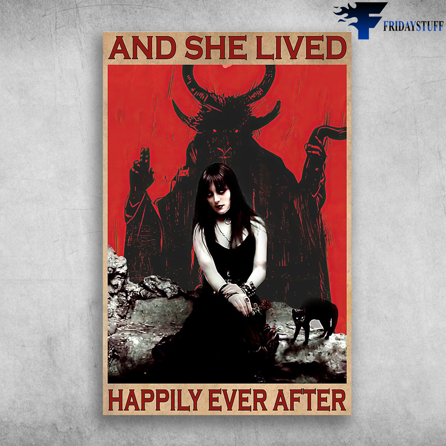 The Girl With Black Cat And Demon - And She Lived, Happily Ever After