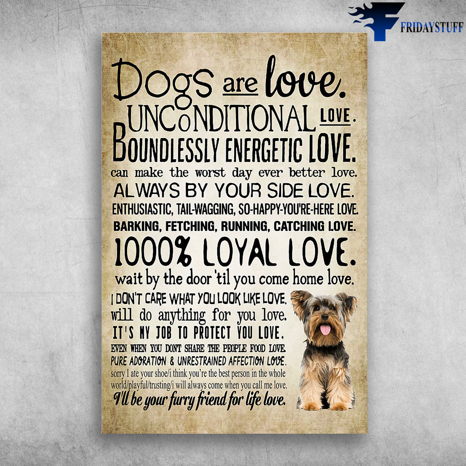 Unconditional Love Of A Dog - Dogs Are Love, Unconditional Love, Boundlessly Energetic Love