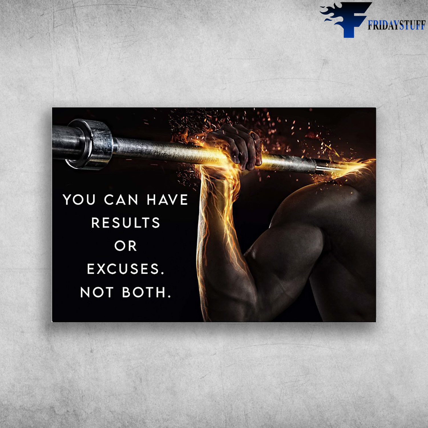 Weightlifting Man - You Can Have Results Or Excuses Not Both